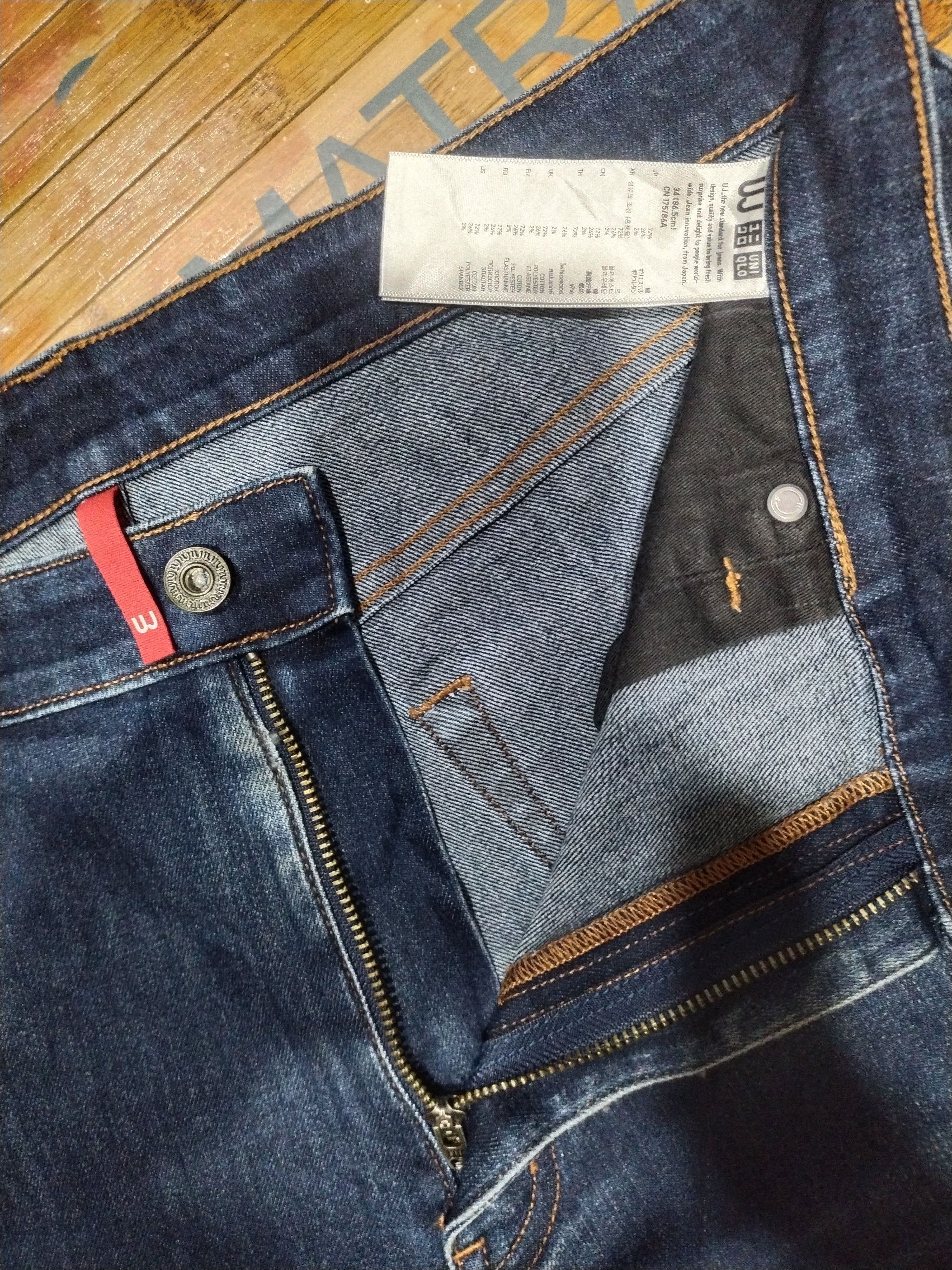 Japanese Brand × Uniqlo × Vintage Jeans Uniqlo Uj Vintage " Blue Denim" Sz 34' Size US 34 / EU 50 - 11 Thumbnail