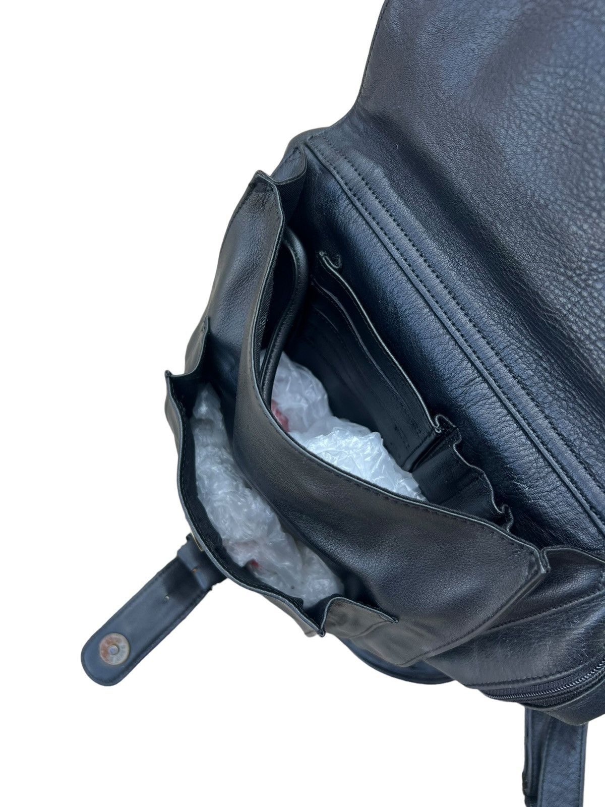 BREE Vintage BREE All Black Leather Backpack Size ONE SIZE - 22 Thumbnail