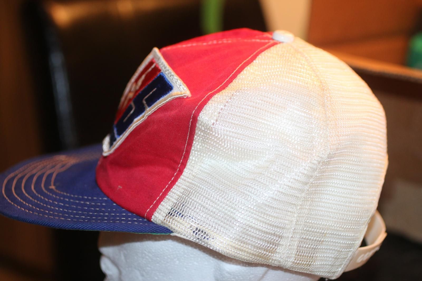 MLB Vintage SHOWTIME Trucker Hat Mesh Snapback Red Promo Cap Size ONE SIZE - 6 Thumbnail