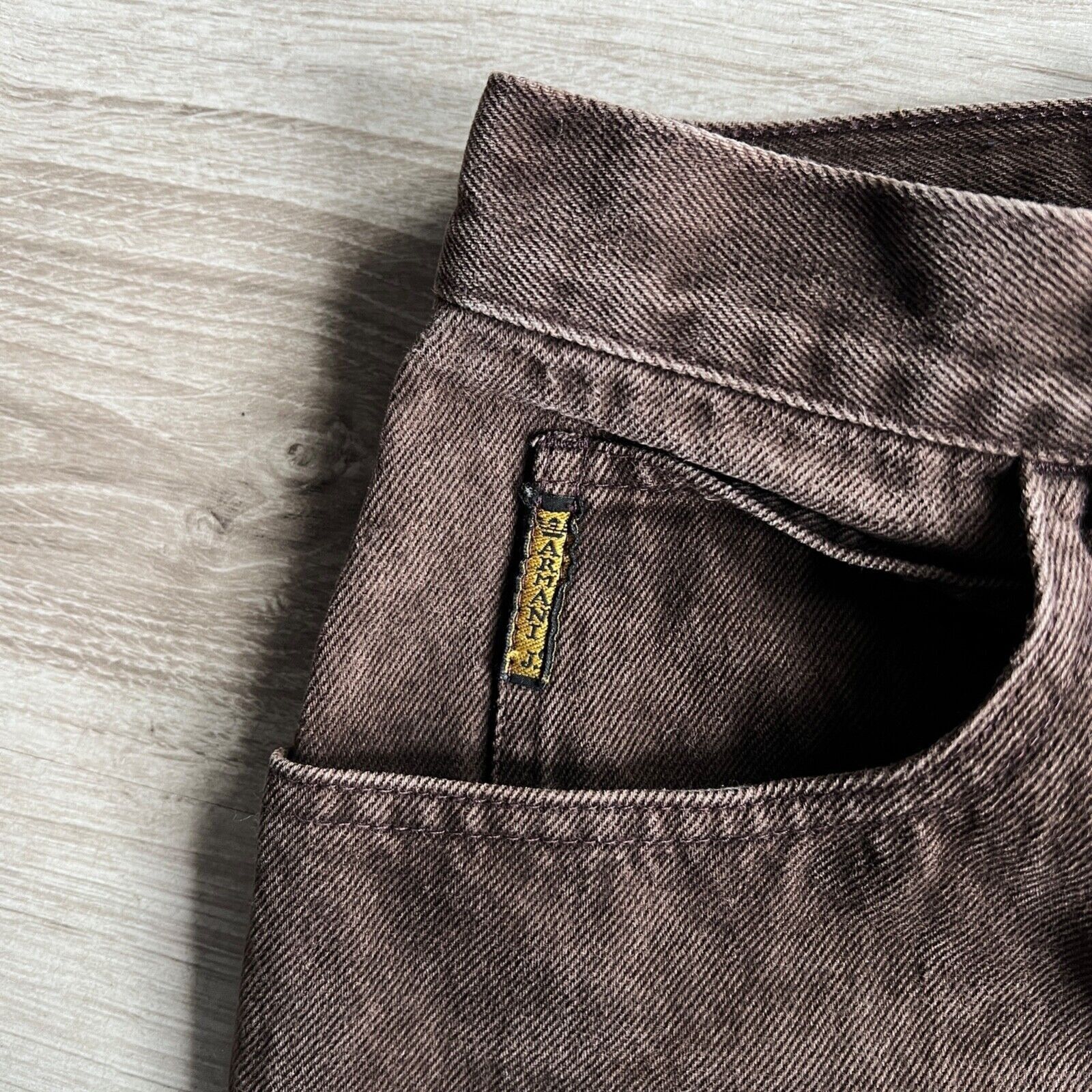 Armani Armani Jeans Blues Factory Vintage Brown Denim Jeans 8728AC Size 27" / US 4 / IT 40 - 6 Thumbnail