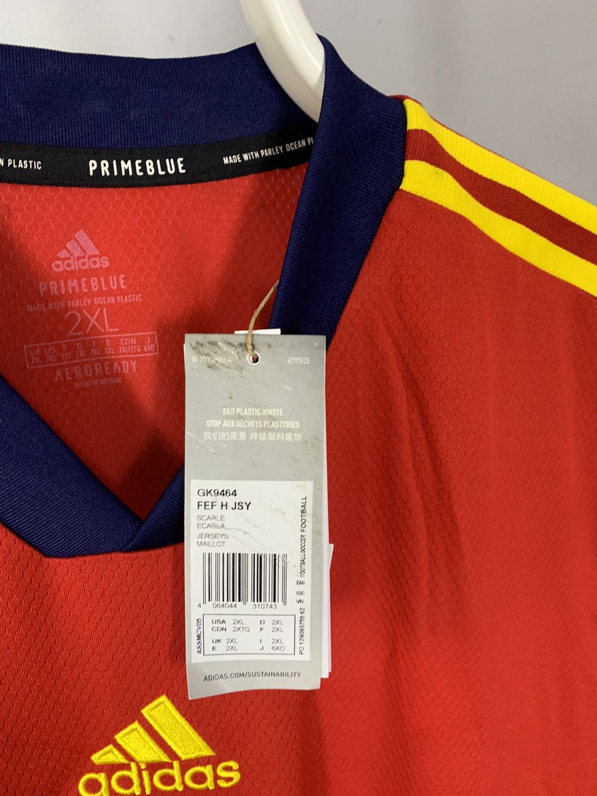 Adidas Spain Team Soccer Jersey Home Shirt 2022 2023 Adidas Size2XL Size US XXL / EU 58 / 5 - 3 Thumbnail