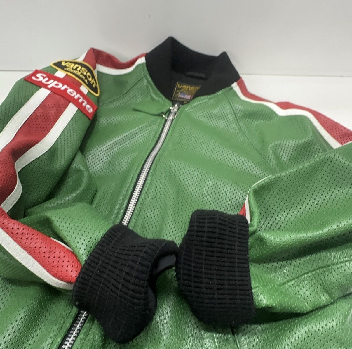 Supreme × Vanson Leathers Supreme Vanson Leathers Perforated Bomber Jacket. Size US M / EU 48-50 / 2 - 6 Thumbnail