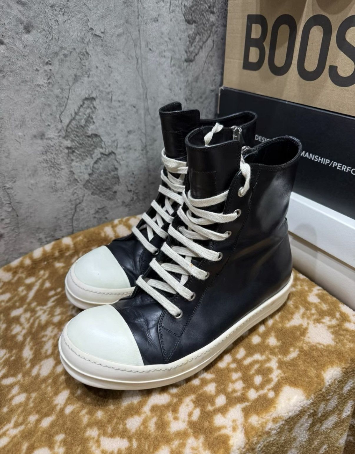 Rick Owens Rick Owens Main Line High Top Ramones K37 Size US 7.5 / EU 40-41 - 3 Thumbnail