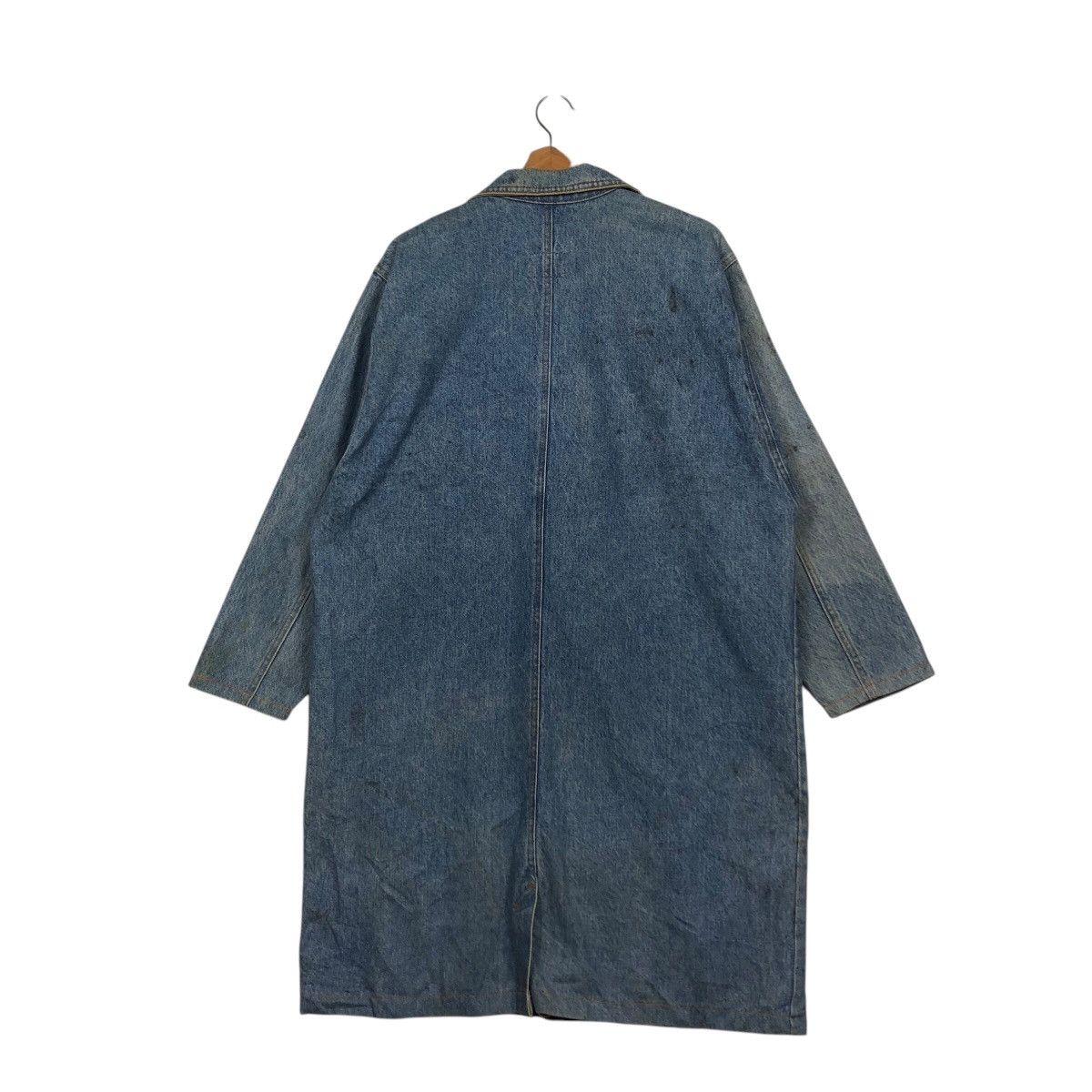 Japanese Brand 📌Vintage Denim Long Jacket Biker Sunbelt Made in Usa Size US M / EU 48-50 / 2 - 10 Thumbnail
