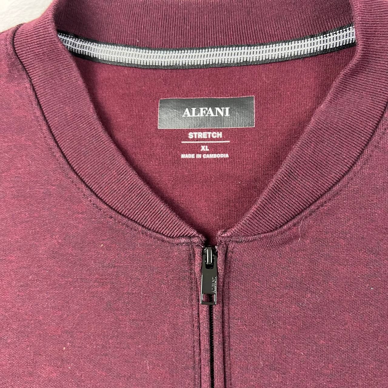 Alfani Alfani XL Quarter Zip Stretch Pullover Sweatshirt Men Cotton Size US XL / EU 56 / 4 - 3 Thumbnail