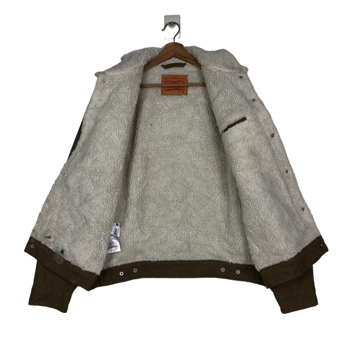 Levi's 🔥VINTAGE BIKER JACKET SHERPA LINING LEVI’S MULTI POCKETS Size US M / EU 48-50 / 2 - 13 Thumbnail