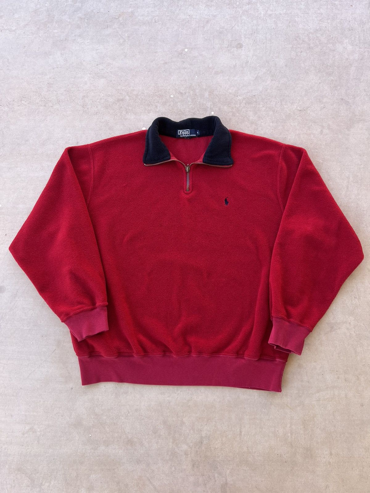 Polo Ralph Lauren × Vintage Vintage Polo Ralph Lauren Fleece Sweater Size US L / EU 52-54 / 3 - 1 Thumbnail