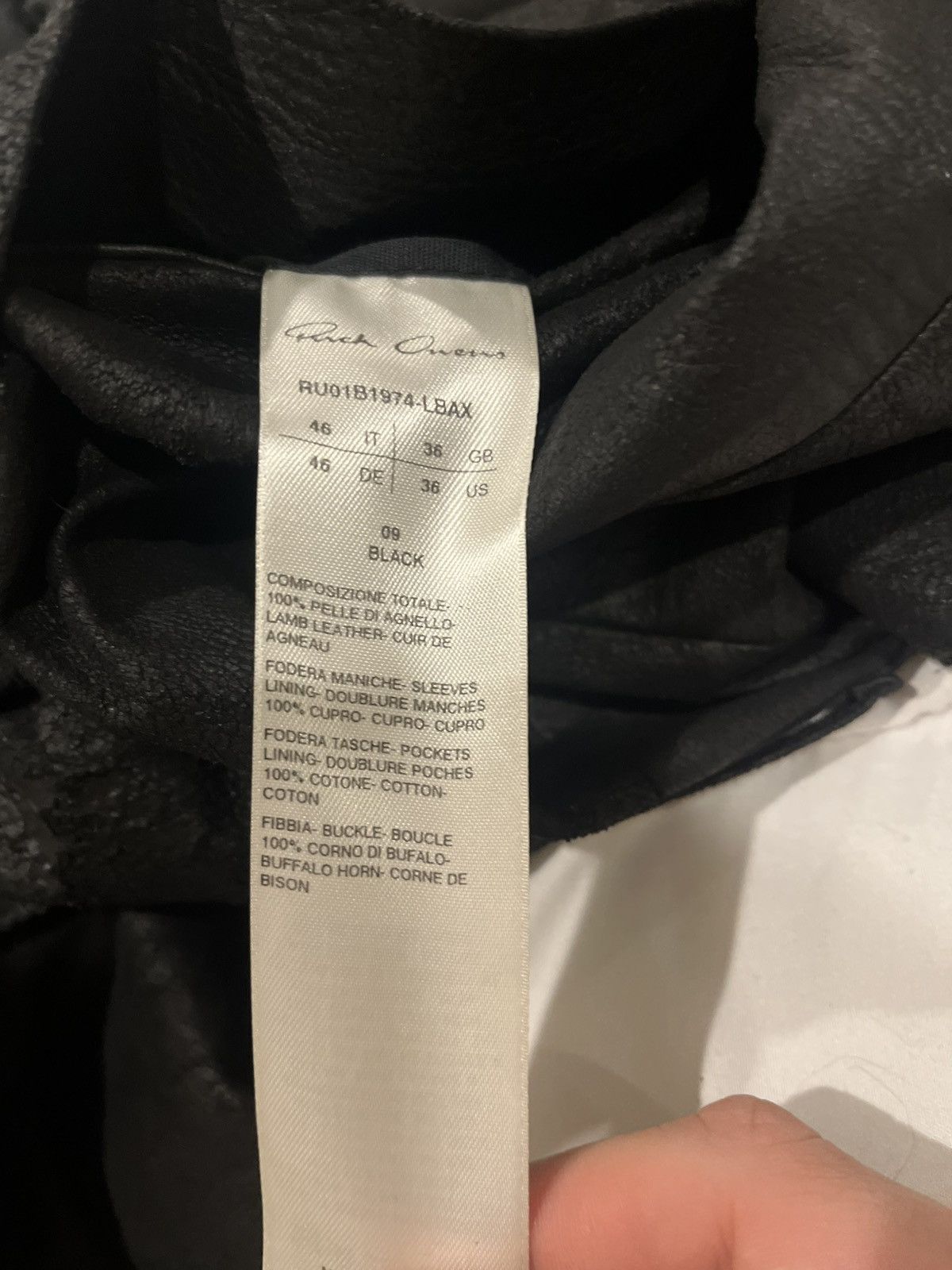 Rick Owens Leather trench coat, unlined, blistered leather Size US L / EU 52-54 / 3 - 11 Thumbnail