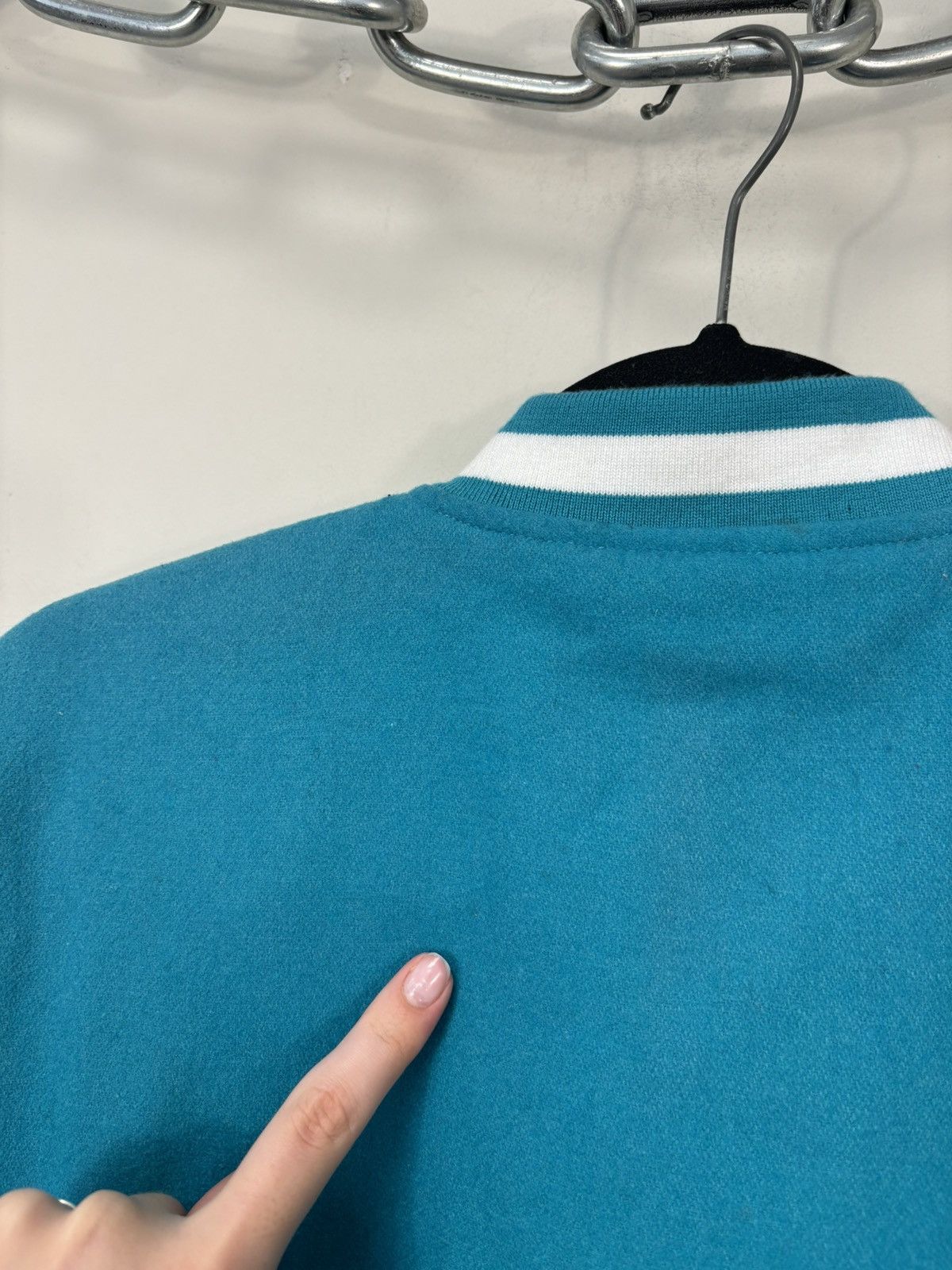 Starter Starter Black Label Men’s Blue Wool Varsity Bomber Jacket Size US S / EU 44-46 / 1 - 20 Thumbnail