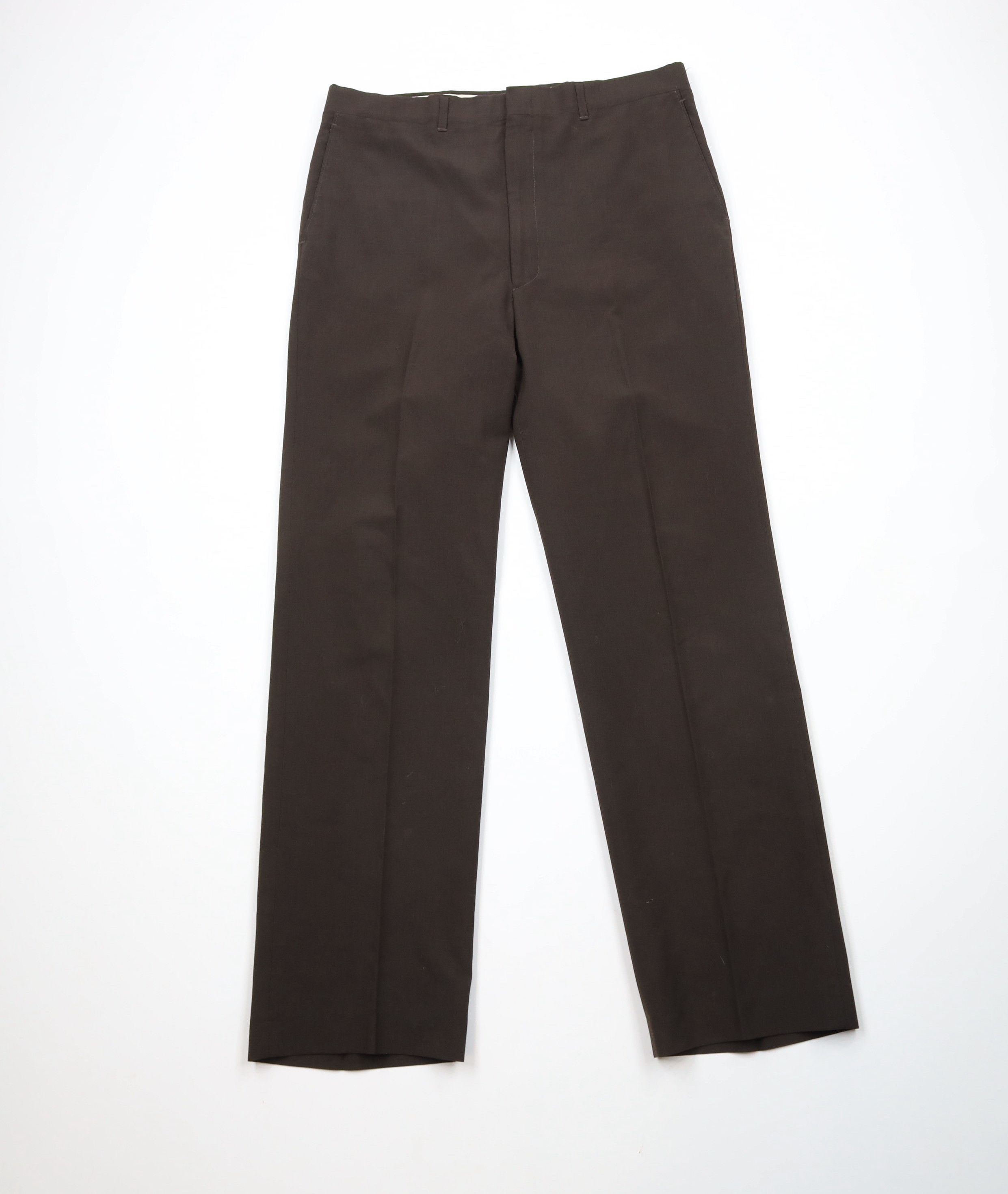 Vintage 70s Streetwear Flared Wide Leg Chino Pants Brown USA