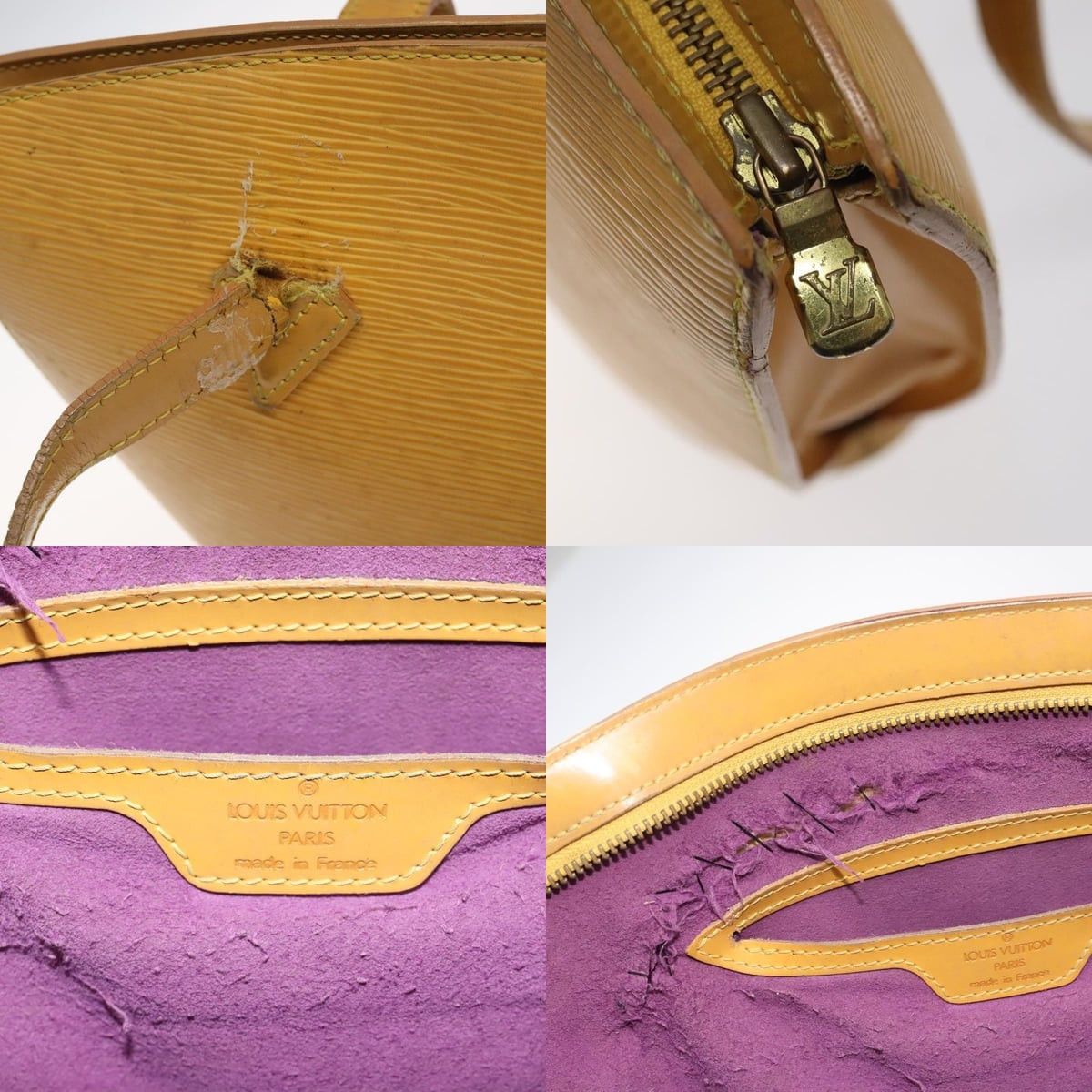 Louis Vuitton LOUIS VUITTON Epi Saint Jacques Hand Bag Yellow M52279 Size ONE SIZE - 11 Thumbnail