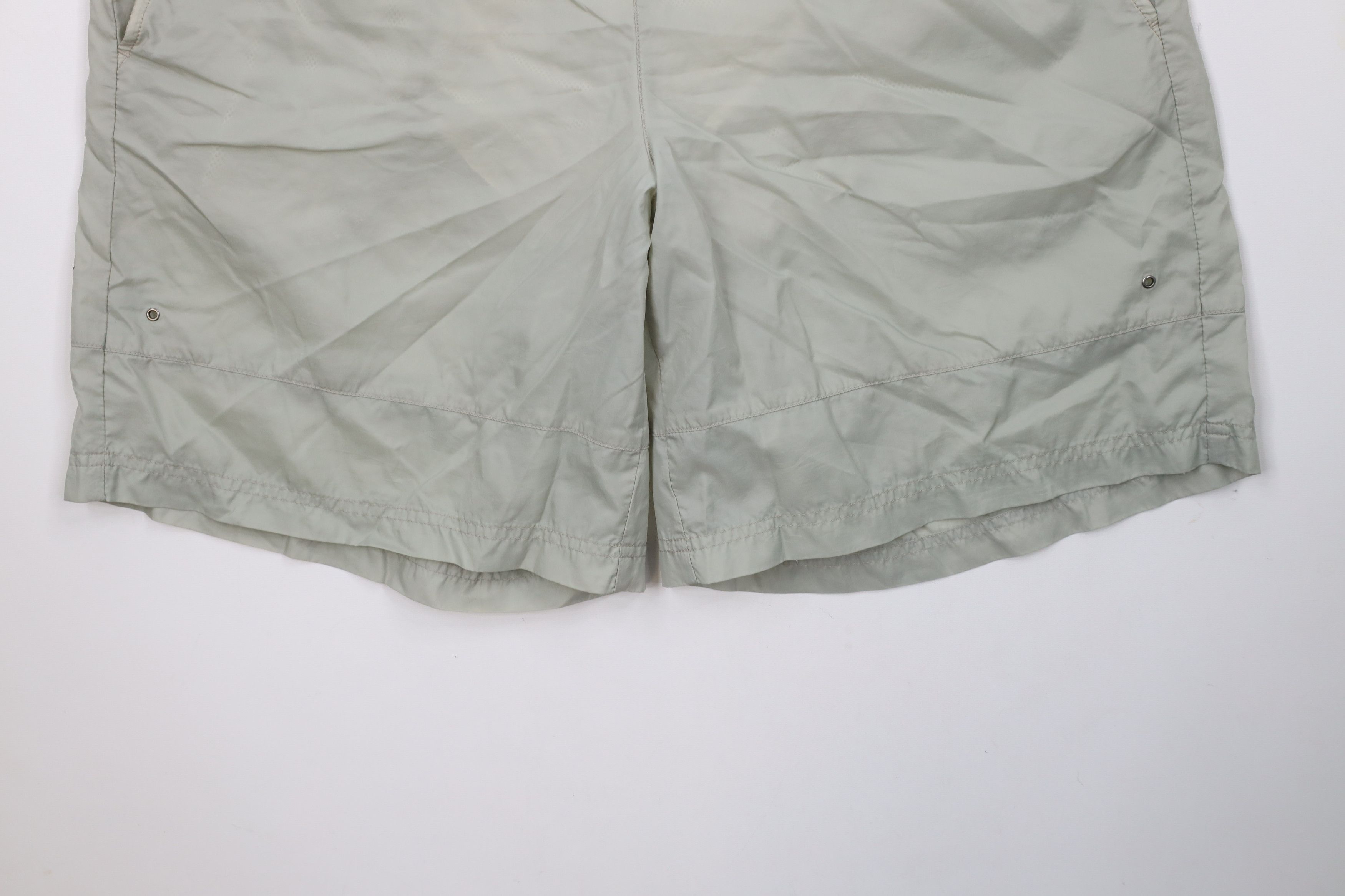 Nike × Vintage Vintage 90s Y2K Nike Mini Swoosh Lined Shorts Light Green Size US 34 / EU 50 - 4 Thumbnail