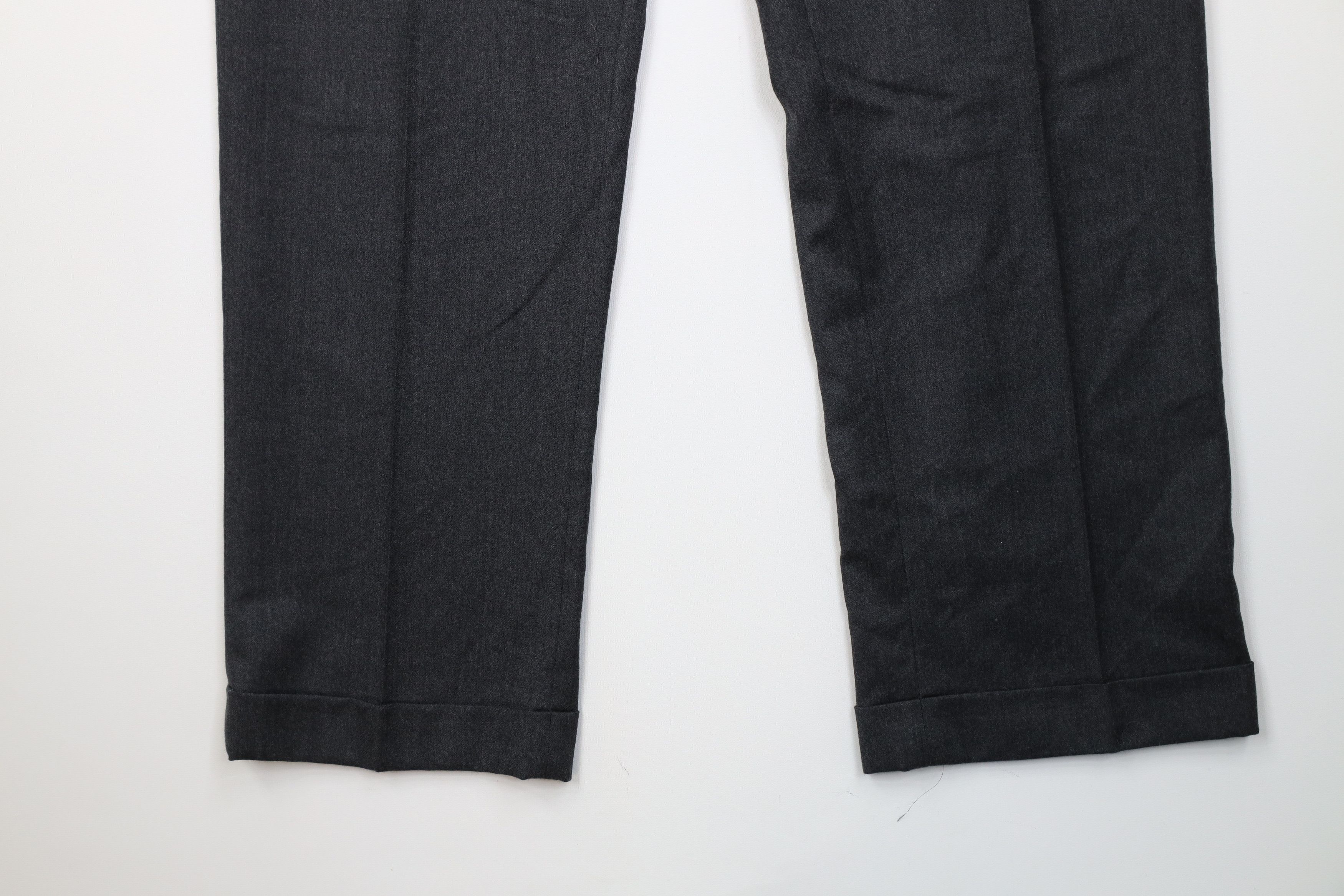 Vintage Vintage 90s Streetwear Cashmere Wide Leg Chino Pants Gray Size US 36 / EU 52 - 4 Thumbnail