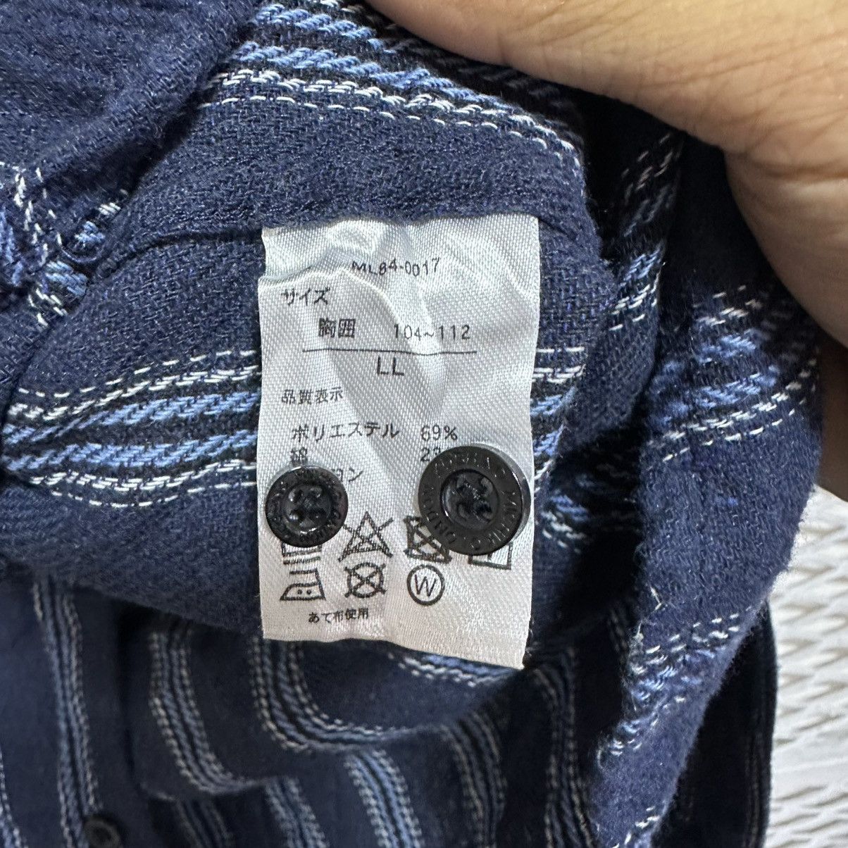 Michiko Koshino London Vintage Striped Flannel Michiko Koshino London Size US L / EU 52-54 / 3 - 8 Thumbnail