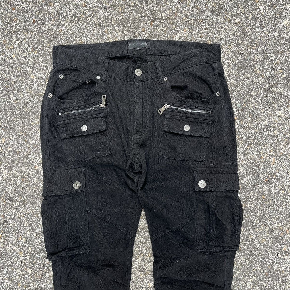 Seditionaries Japanese In The Attic Gothic Punk Cargo Multi Pocket Pants Size US 30 / EU 46 - 3 Thumbnail