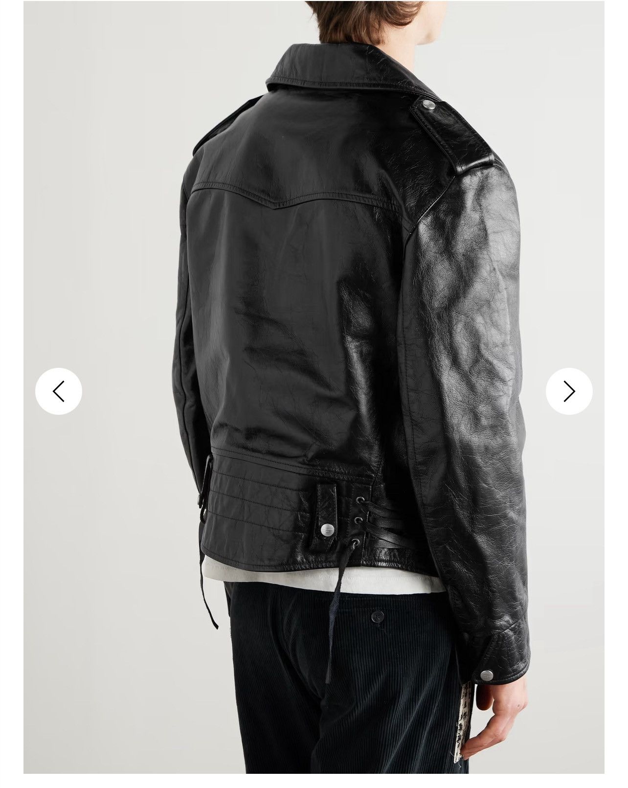 Enfants Riches Deprimes ENFANTS RICHES DÉPRIMÉS Distressed Leather Biker Jacket Size US M / EU 48-50 / 2 - 13 Thumbnail