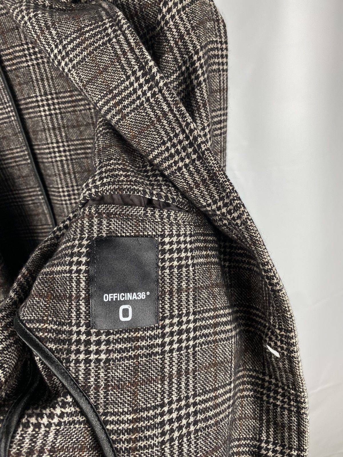Officina36 Officina36 Wool-Polyamide Check Blazer Jacket size IT52 Size 42R - 10 Thumbnail