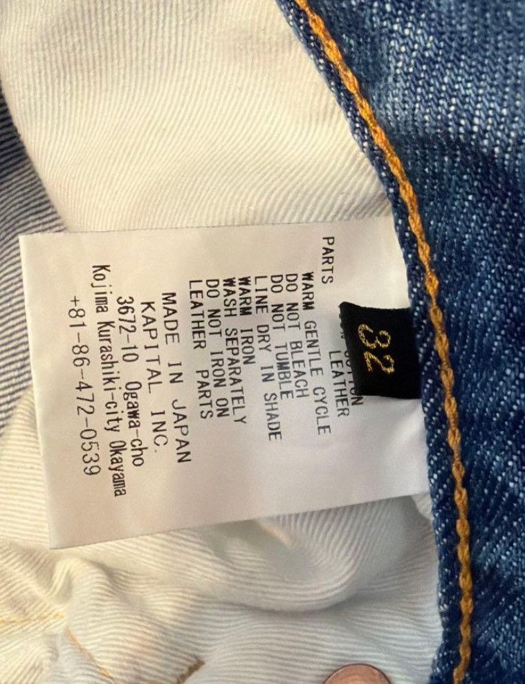 Kapital 14 Oz TH Straight Denim Jeans Size US 32 / EU 48 - 3 Thumbnail