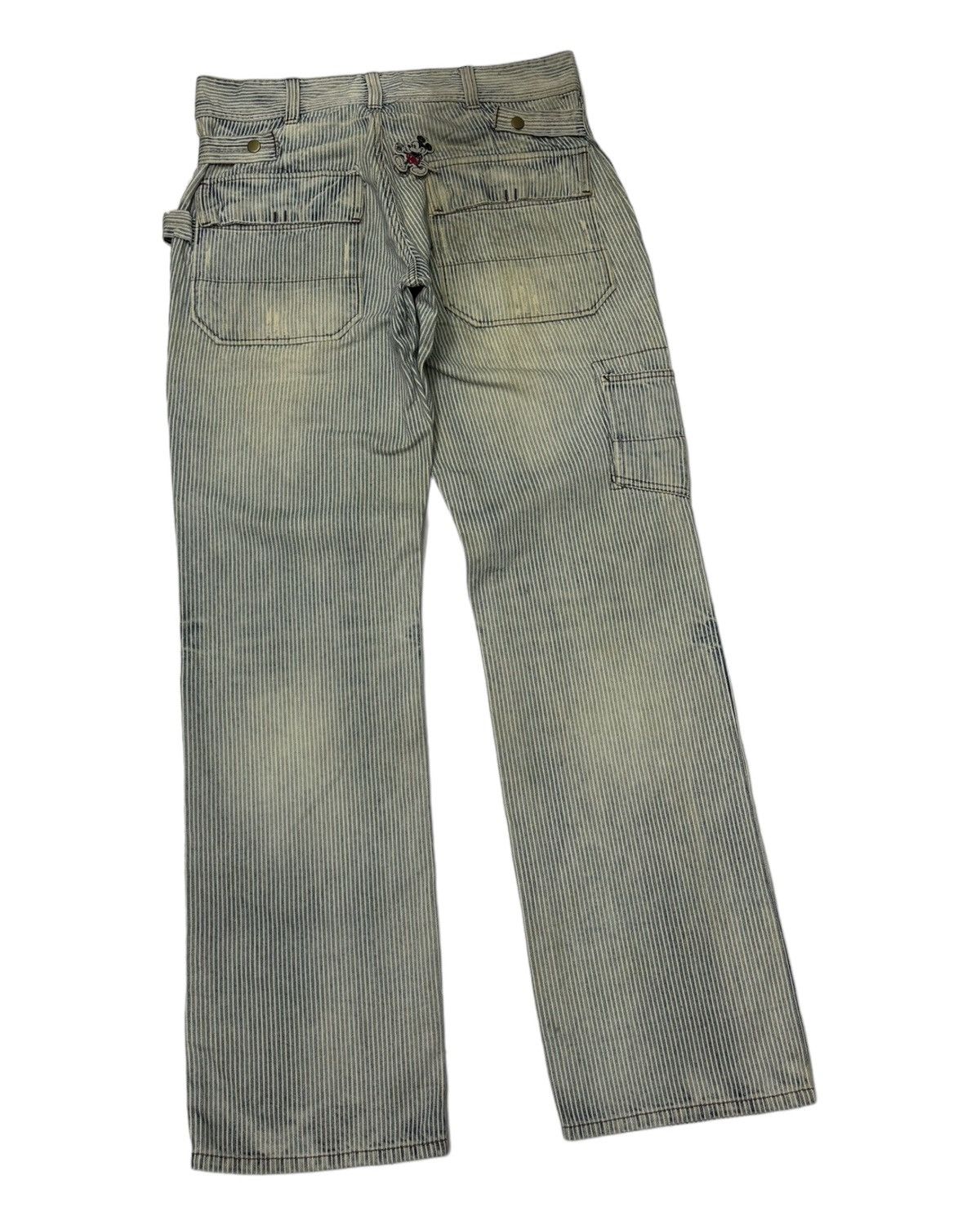 Hysteric Glamour × Japanese Brand OIL CAKE JAPANESE WABASH STRIPED CARPENTER PANTS Size US 33 - 4 Thumbnail