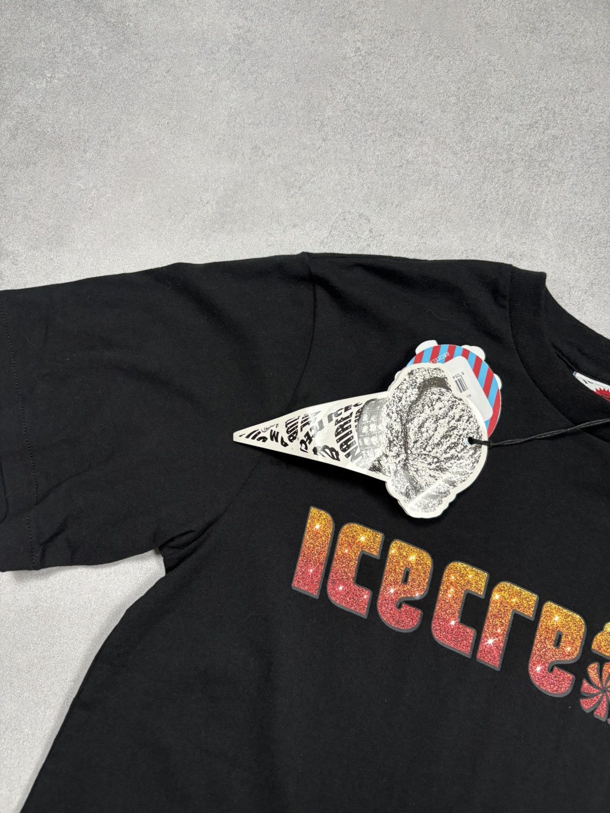 Billionaire Boys Club BBC Ice Cream Soft Serve Sparkle Y2K Graphic Tee Black XS Size US XS / EU 42 / 0 - 3 Thumbnail