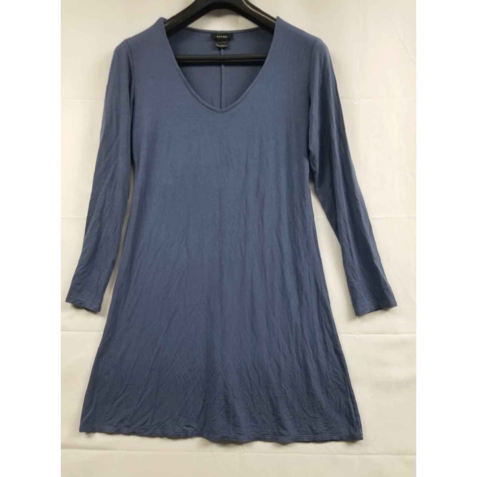 Vintage Natori Top Long Sleeve Blue Tunic Shirt Women Small Cozy Velour Modal Lounge A-Line Casual Christmas Holiday Comfort Size S / US 4 / IT 40 - 2 Thumbnail