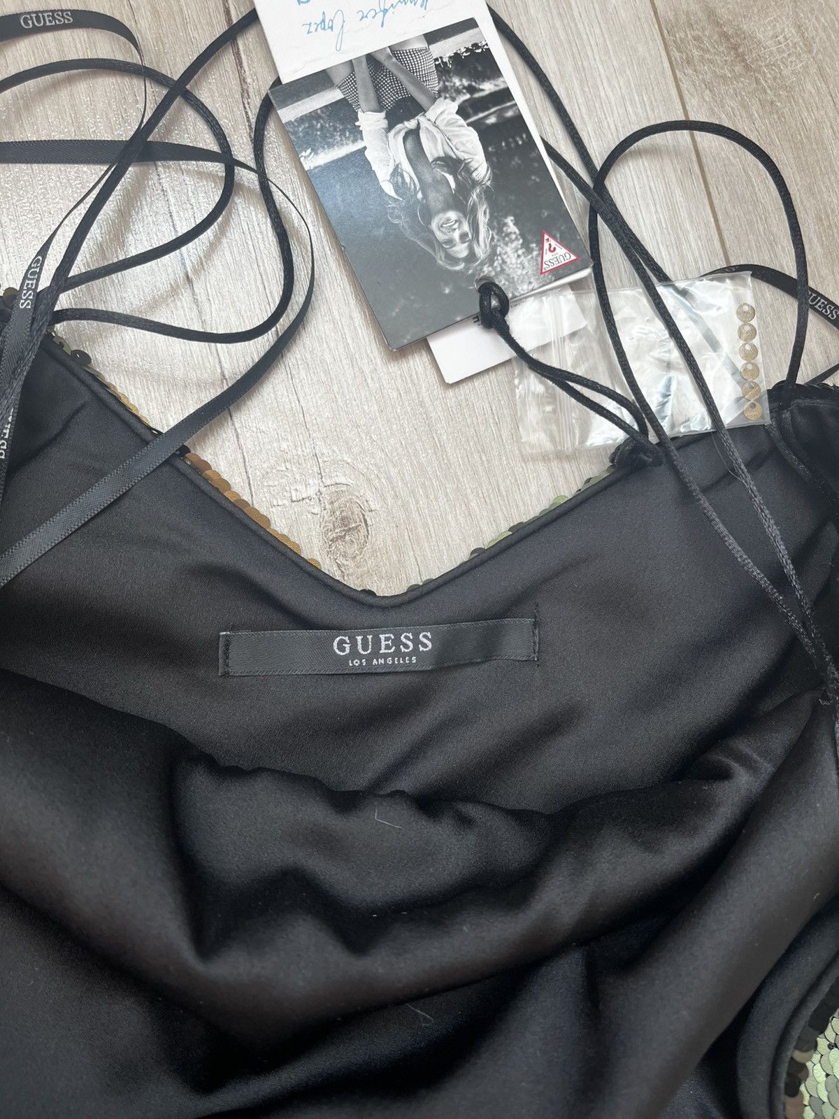 Guess BNWT Guess Marlee Reversible Sequin Mini Dress - Size S Size S / US 4 / IT 40 - 3 Thumbnail