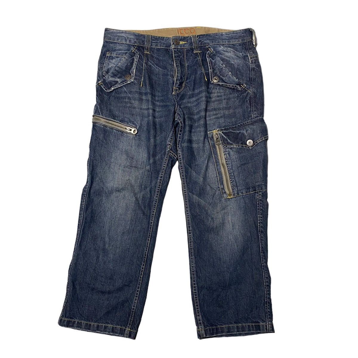 lcco japanesebrand multizip pocket denim y2k lgb