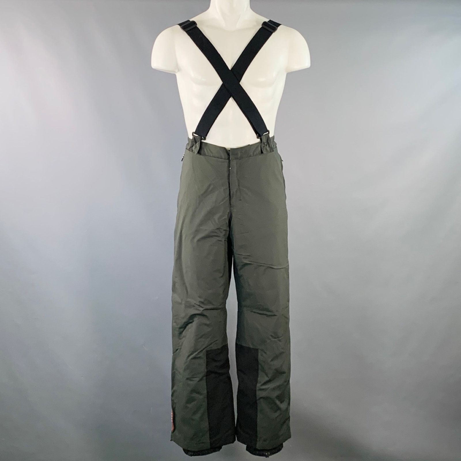 Prada PRADA SPORT Red Forest Green Nylon Ski Snow Set Size 40 Size XL / US 12-14 / IT 48-50 - 4 Thumbnail