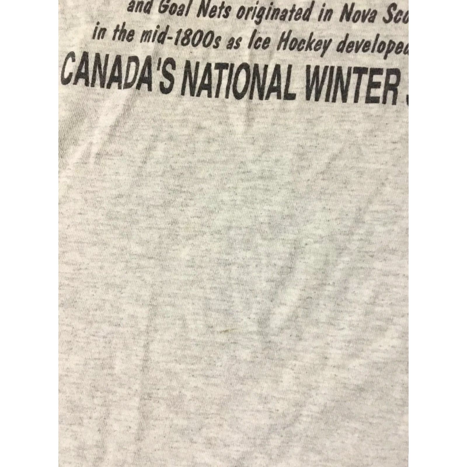 Vintage VINTAGE Canada Birthplace Of Hockey Shirt Mens L Gray 90s Grunge Sports Hockey Canada Shirt 90s Size US L / EU 52-54 / 3 - 6 Thumbnail