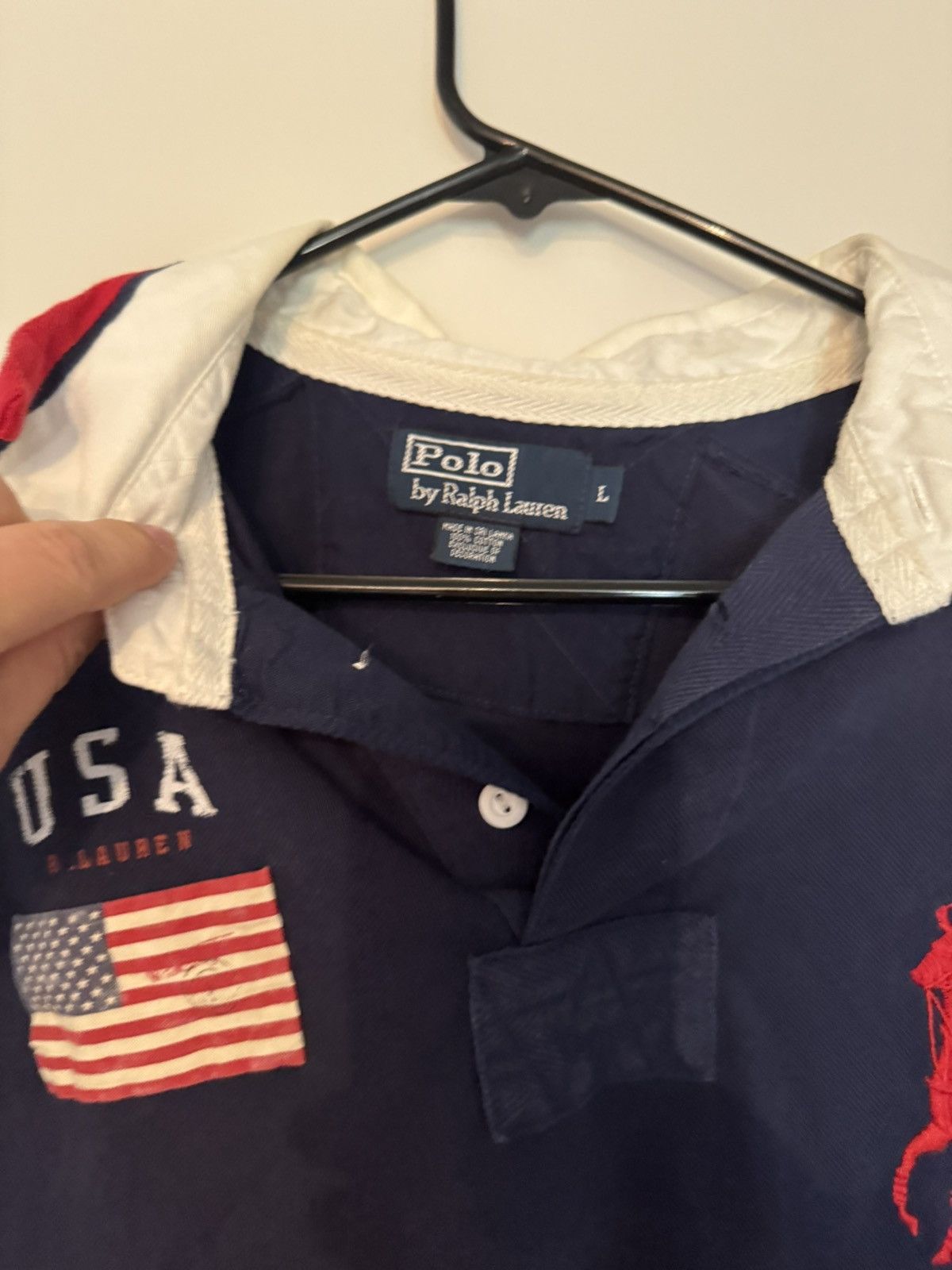 Polo Ralph Lauren Vintage Rugby U.S.A Polo Size US L / EU 52-54 / 3 - 3 Thumbnail
