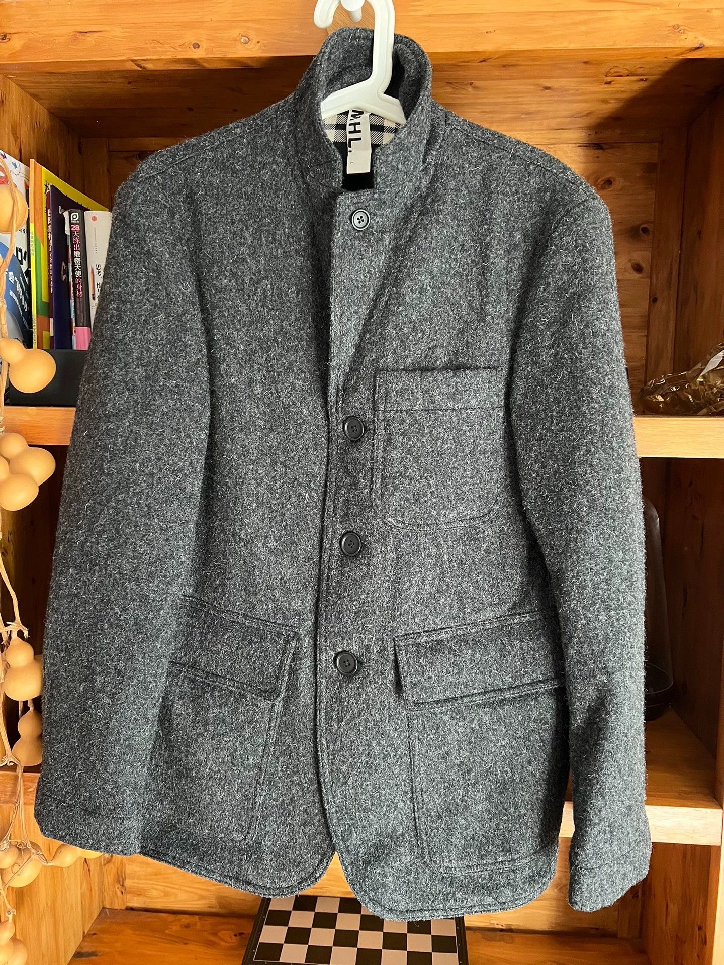 Other MHL Vintage Wool Blend Work Blazer Charcoal Gray L Size US L / EU 52-54 / 3 - 2 Thumbnail