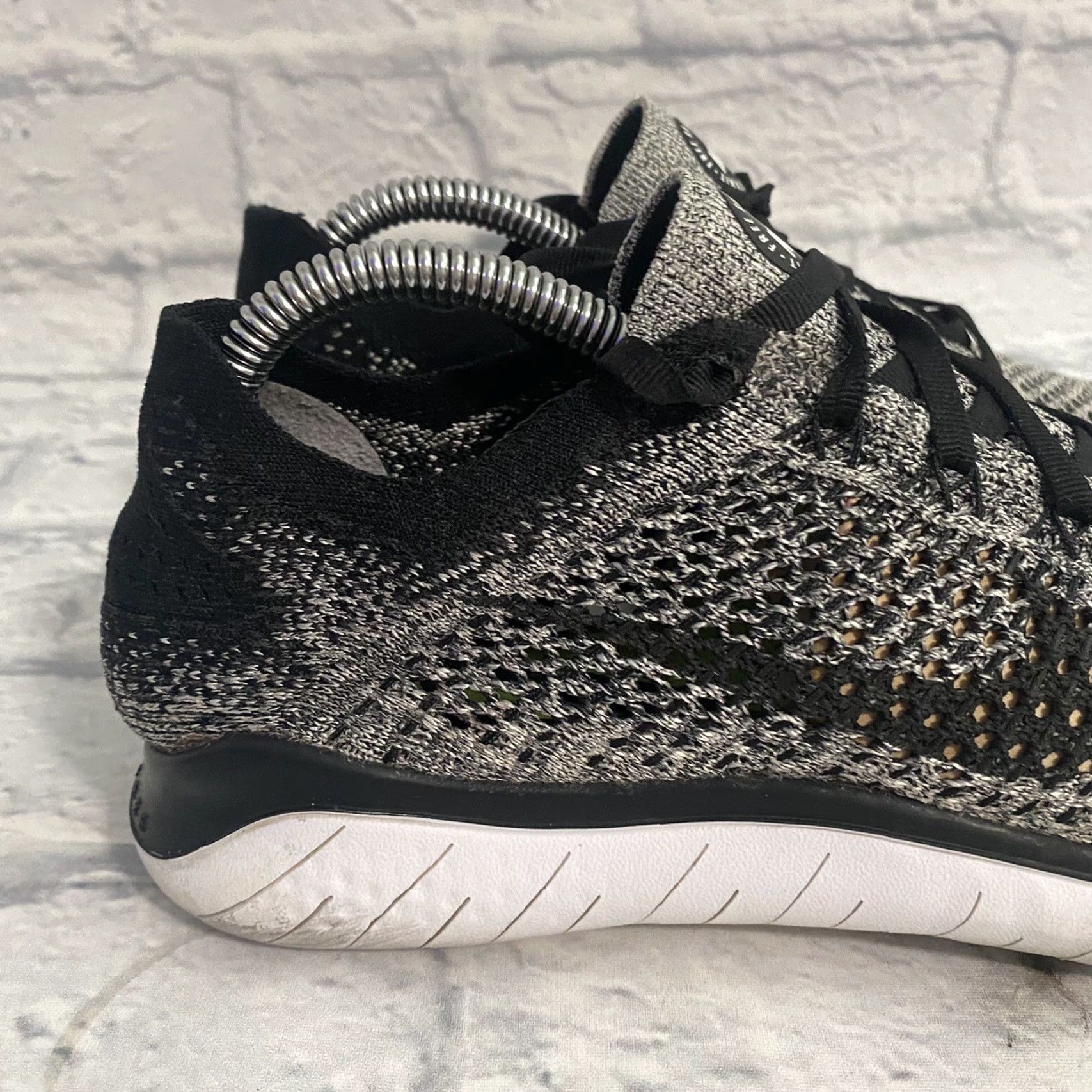 Nike Nike Free RN Flyknit 2018 Oreo Sneaker Size US 6 / IT 36 - 3 Thumbnail