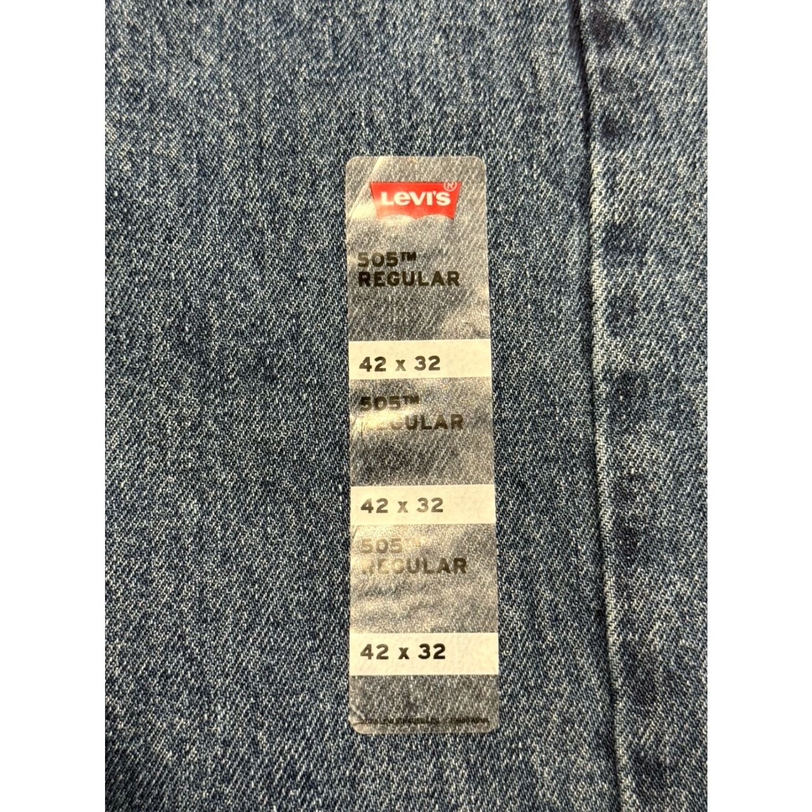 Levi's VINTAGE Levi's 505 Jeans Men Regular Fit 42x32 Straight Leg Denim Medium Wash Blue Size US 42 / EU 58 - 5 Thumbnail