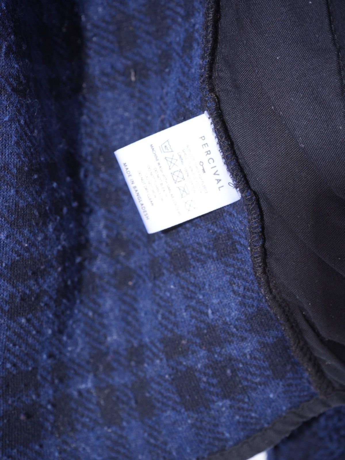 Percival Percival Teddy Fleece Plaid Checkered Blue Jacket Size US XL / EU 56 / 4 - 4 Thumbnail