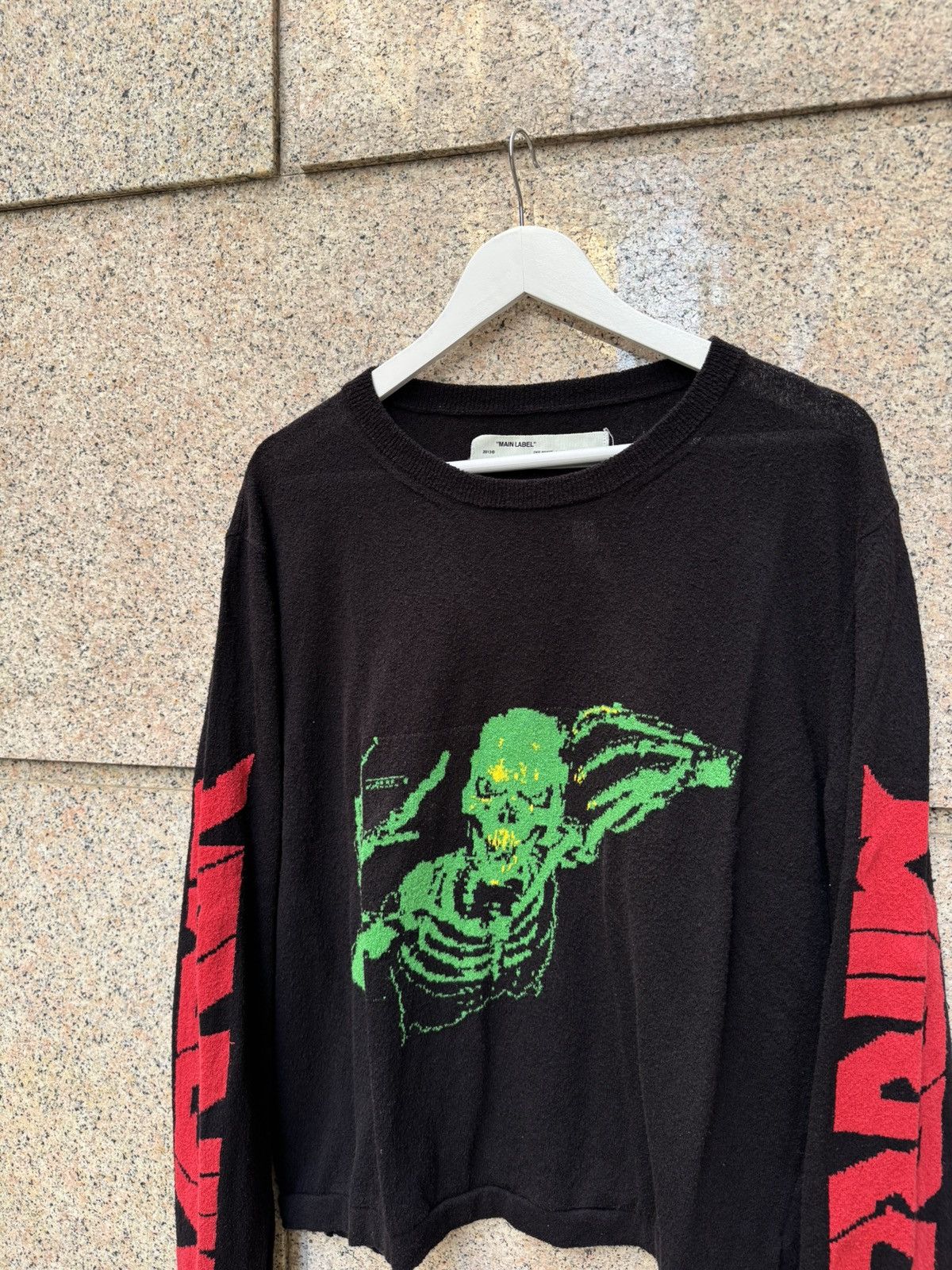Off-White Off white mirror ss17 skull knit M | Grailed