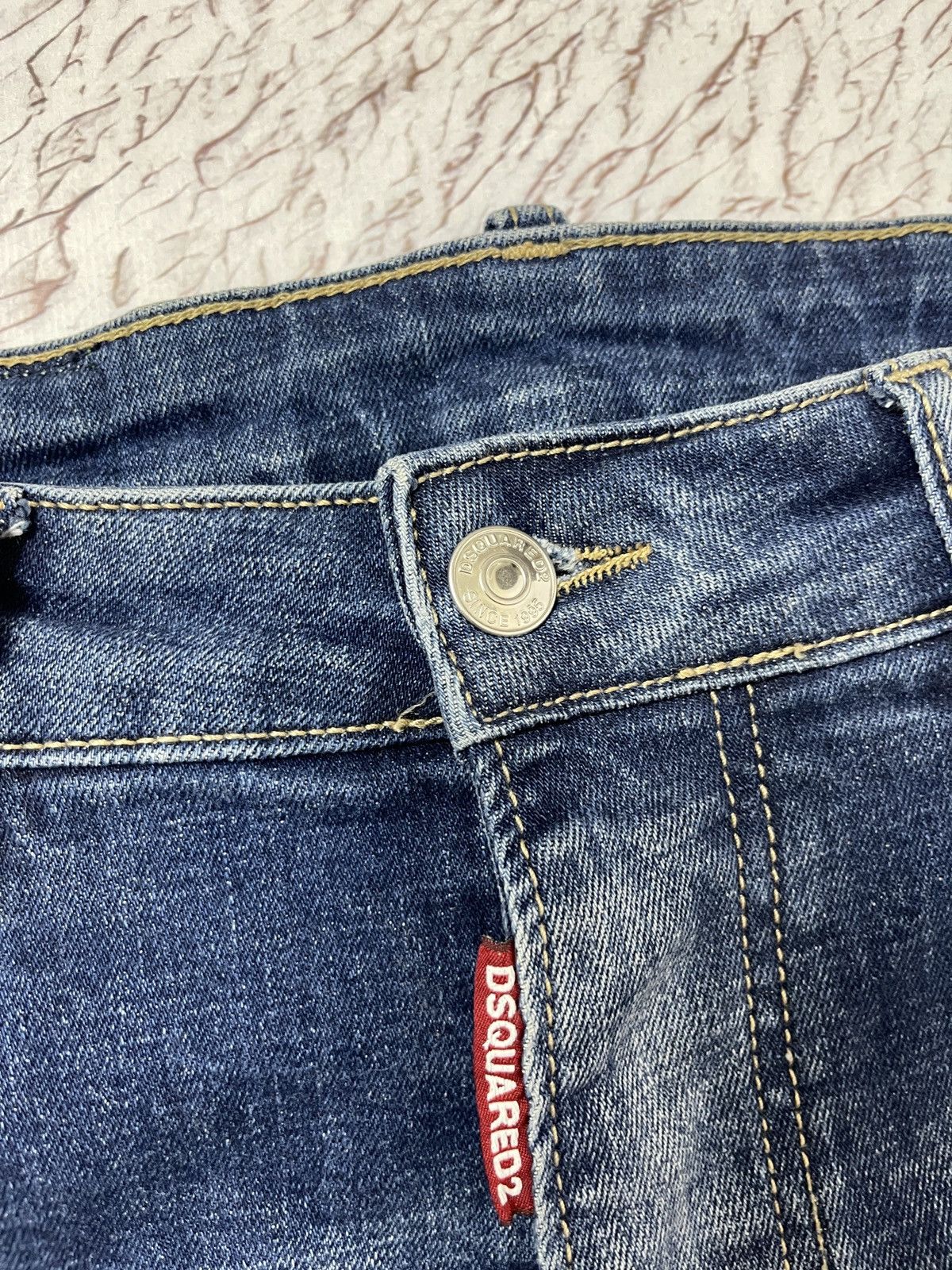 Dsquared2 Dsquared2 blue faded paint distressed punk revolution jeans Size US 32 / EU 48 - 9 Thumbnail