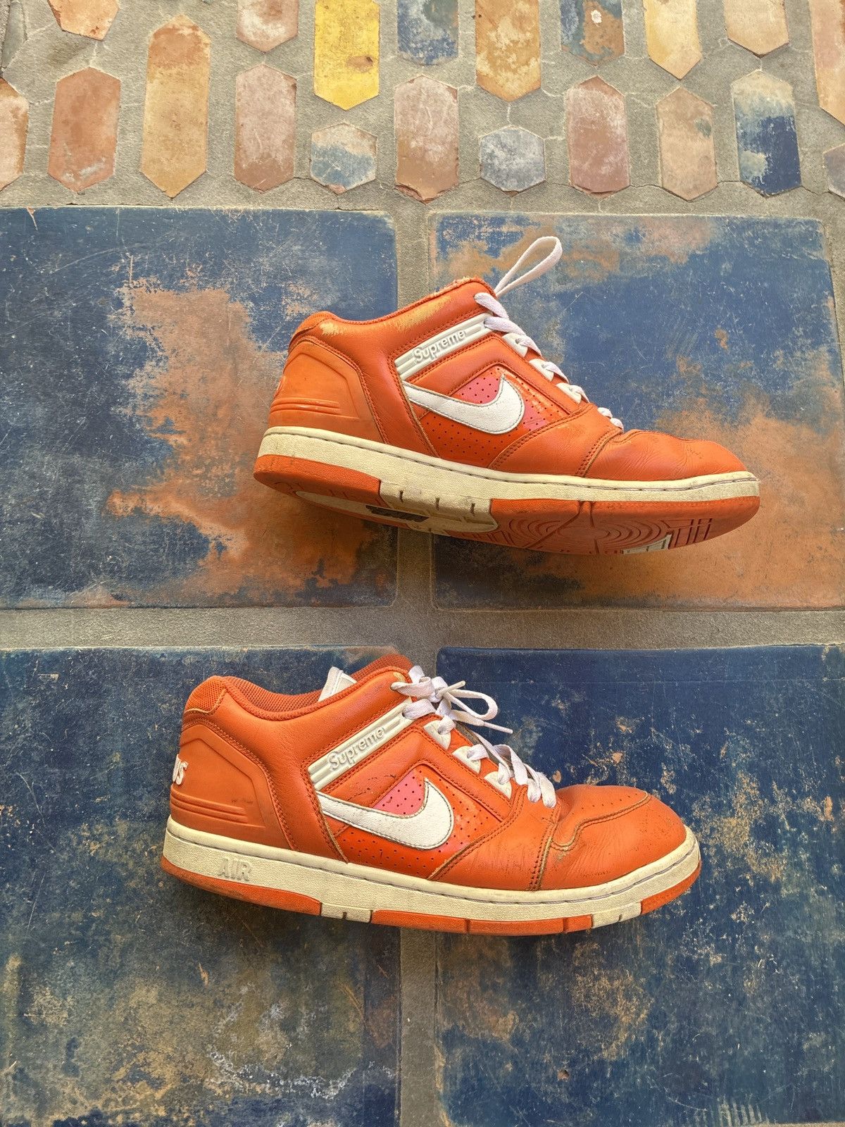 Supreme Supreme orange air force 2 Size US 10.5 / EU 43-44 - 1 Thumbnail