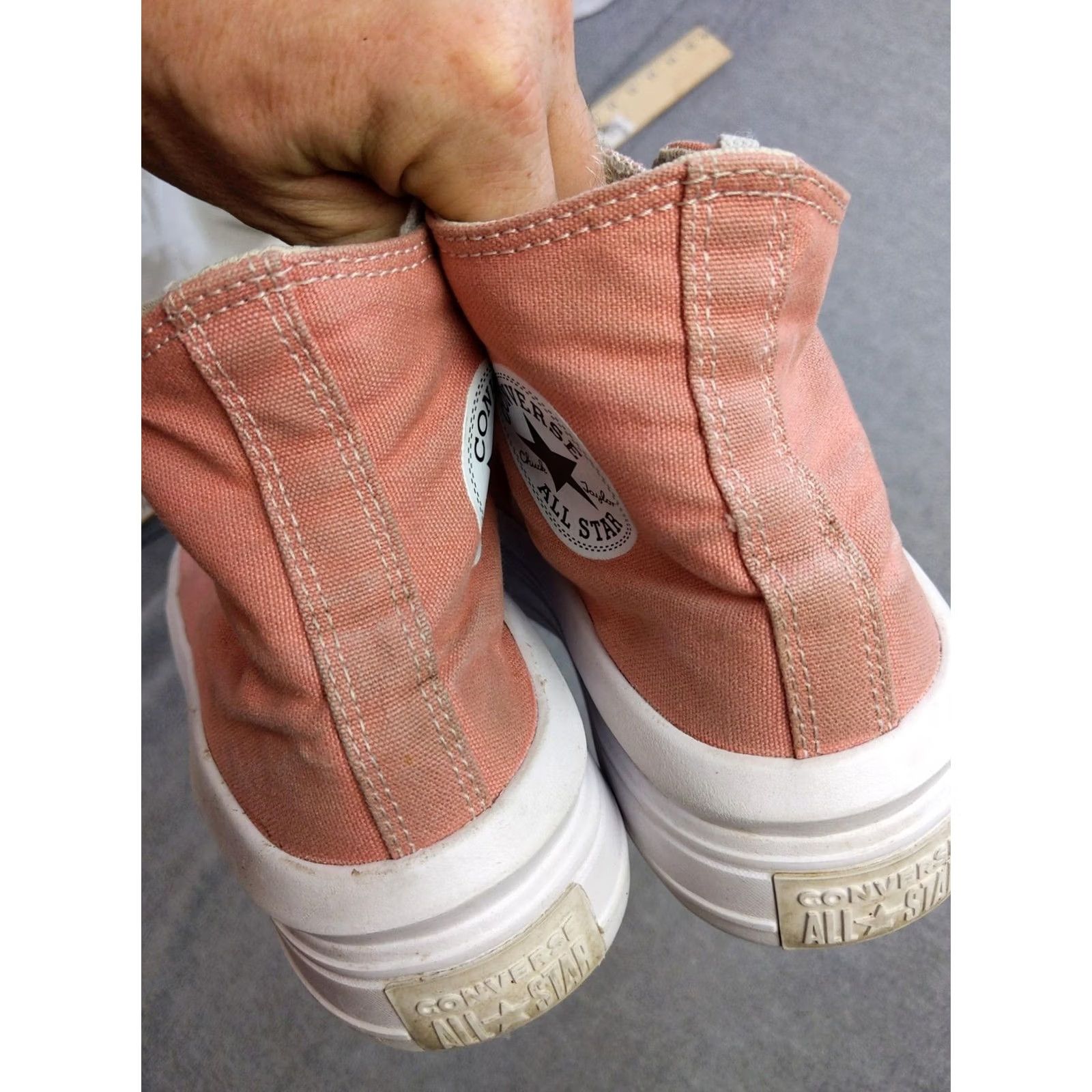 Converse Converse All Star Shoes Womens Pink High Top Platform Canvas Sneakers Size 9 Platform High Top Sneaker Womens Pink Converse Chuck Taylor All Star Size M / US 6-8 / IT 42-44 - 3 Thumbnail