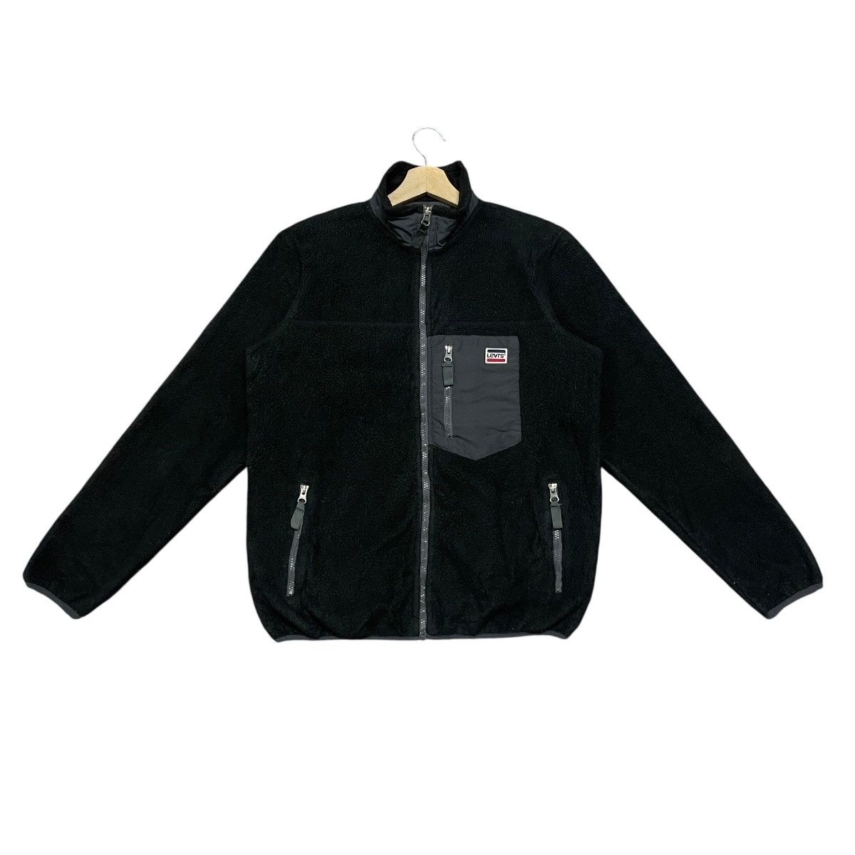 Levi's Vintage Levi’s Big E Made in USA Sherpa Fleece Jacket Size US M / EU 48-50 / 2 - 1 Thumbnail