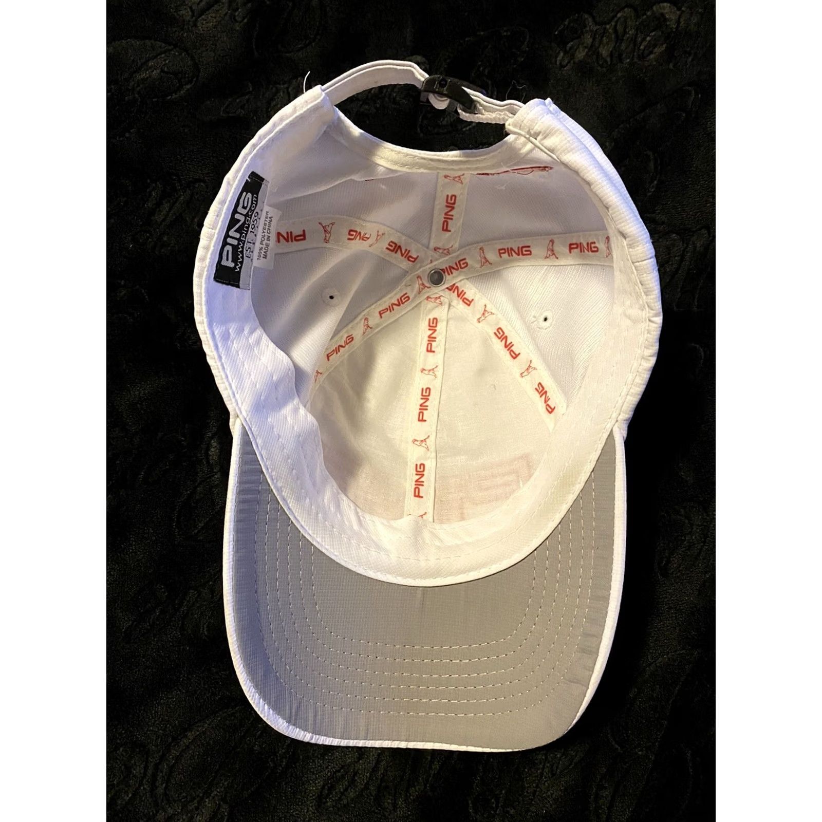 Logo 7 Ping i25 G25 Logo Red White Golf Adjustable Strap Back Hat Ball Cap Mens Adjustable Multicolor Baseball Cap Logo Size ONE SIZE - 6 Thumbnail