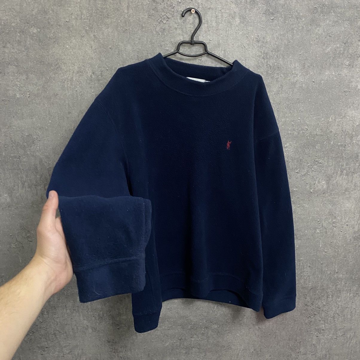Yves Saint Laurent Yves Saint Laurent Vintage Fleece YSL Sweatshirt Size US XL / EU 56 / 4 - 2 Thumbnail