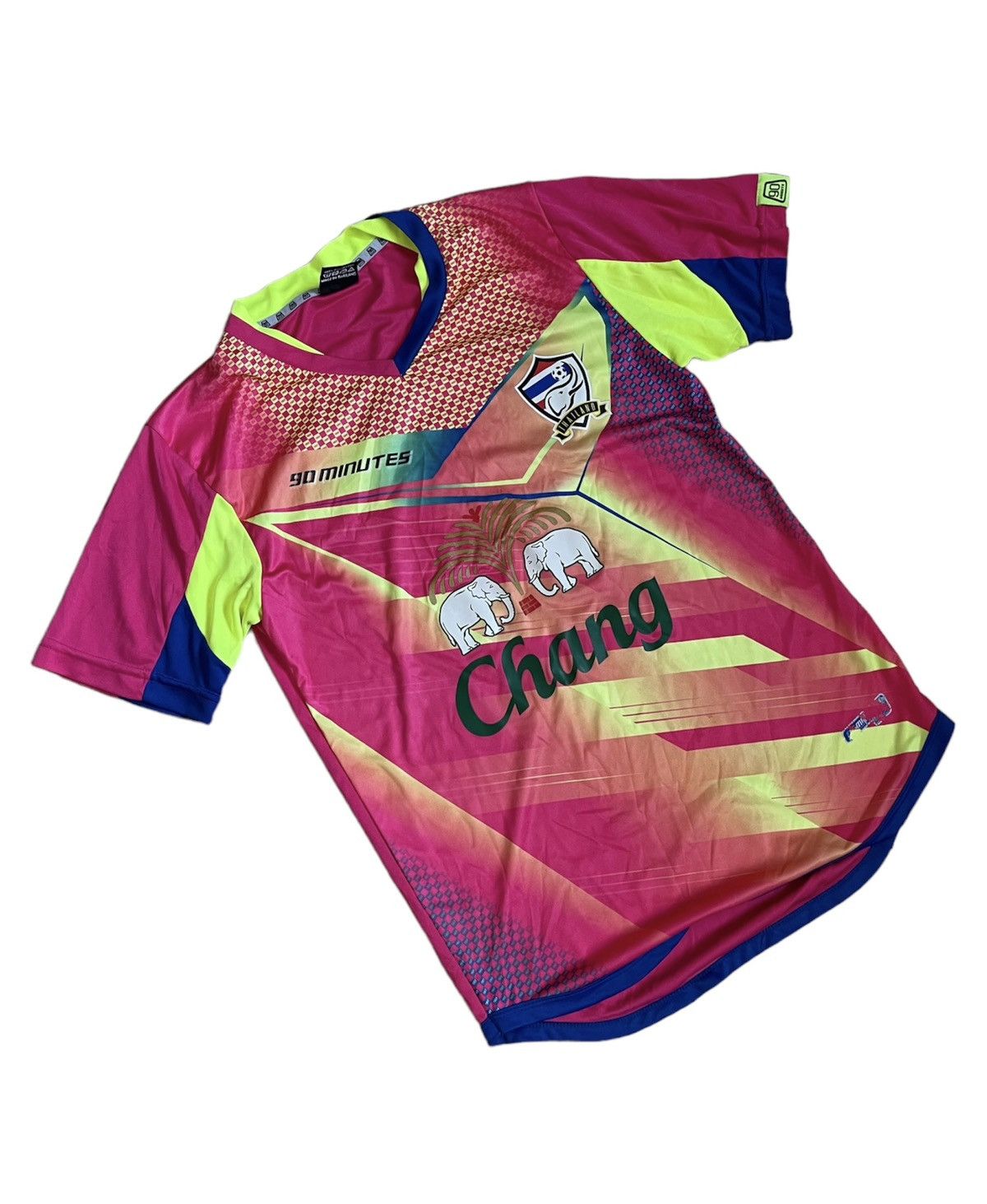 Vintage 90 minutes Thailand 🇹🇭 soccer jersey multicolour Size US M / EU 48-50 / 2 - 3 Thumbnail