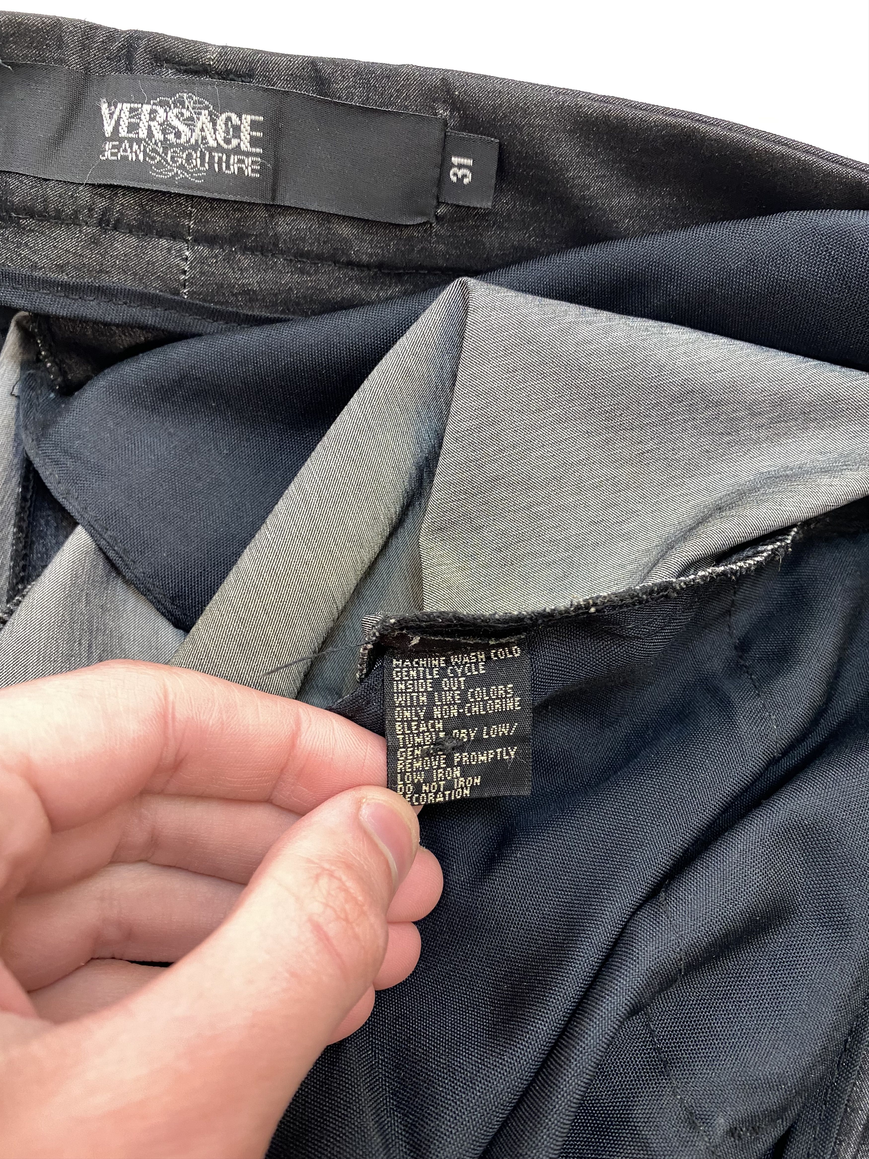 Versace × Vintage Vintage Versace Jeans Couture Casual Pants Graphite Size US 31 - 9 Thumbnail