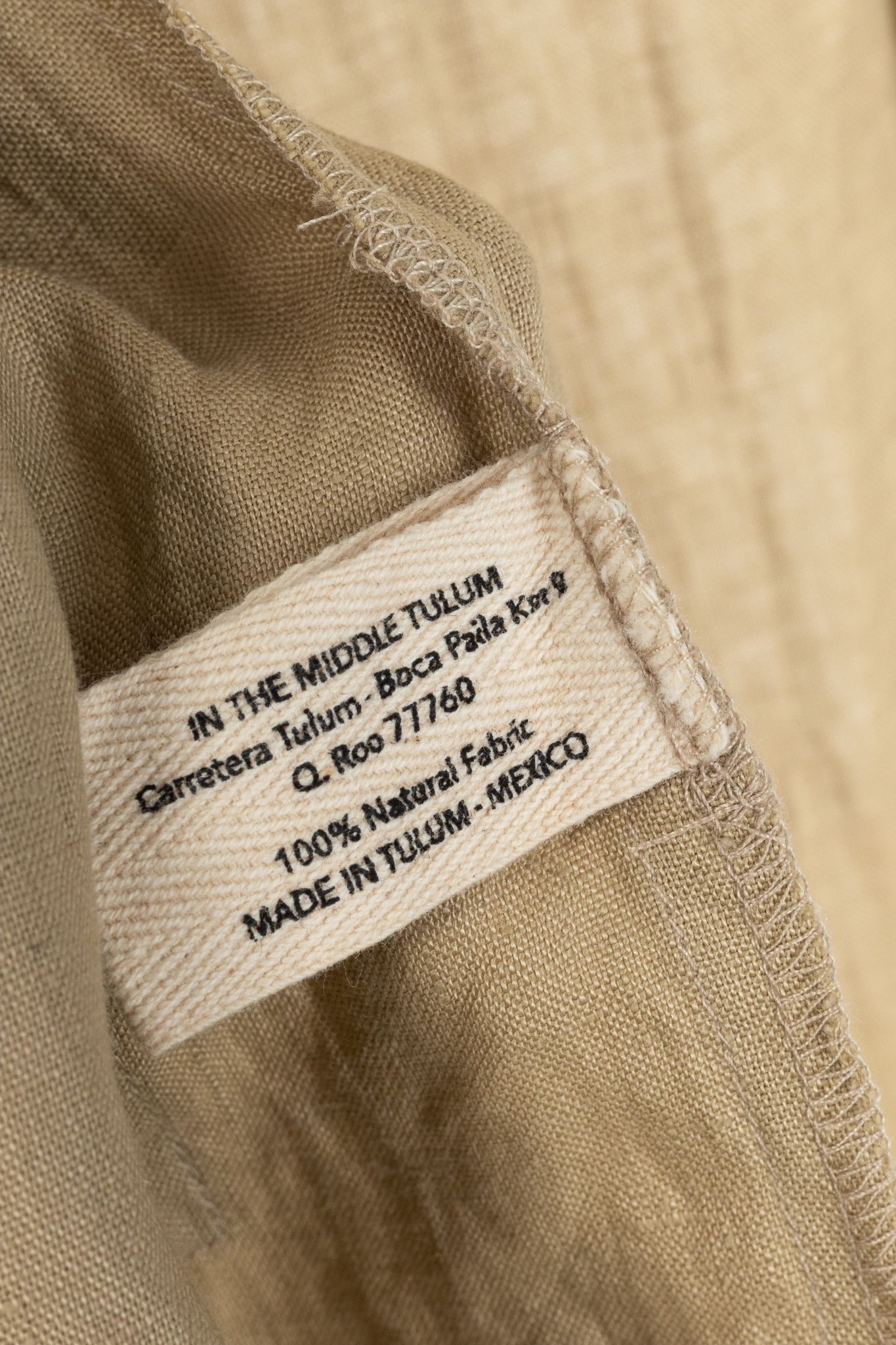 Other IN THE MIDDLE Ibiza Tan Linen Open-Front Hoodie Vest Size US M / EU 48-50 / 2 - 10 Thumbnail