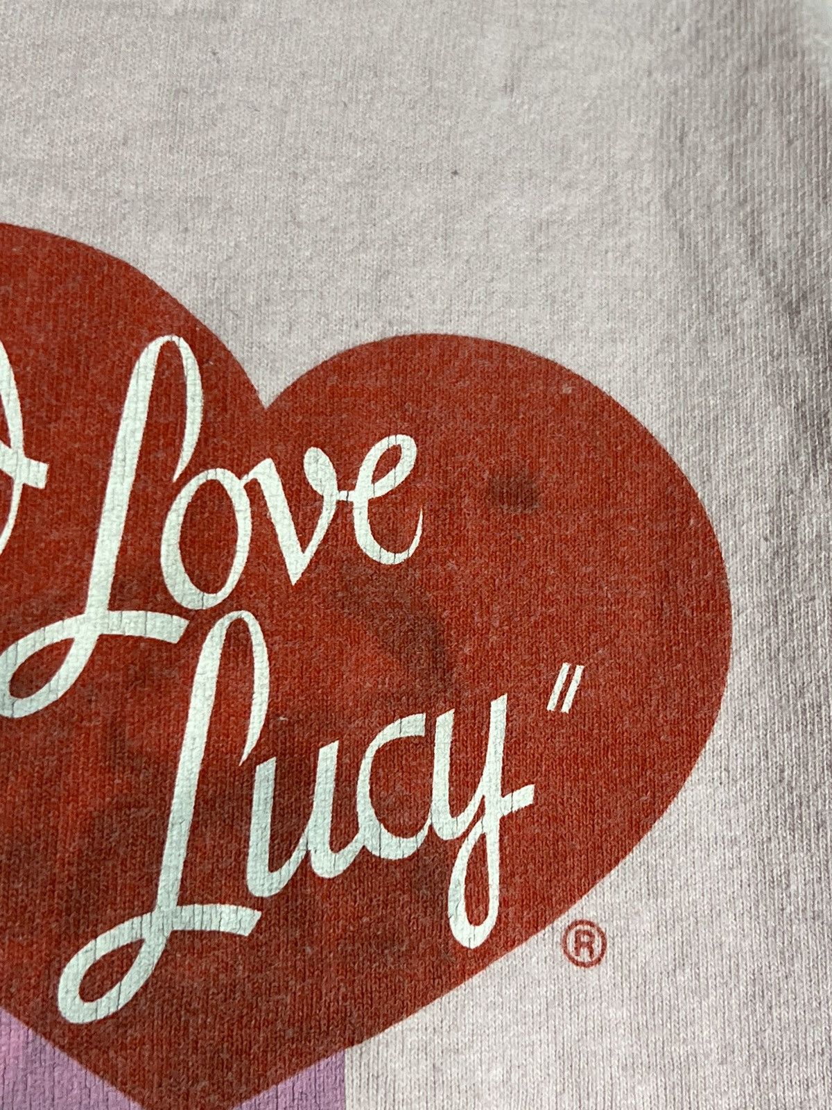 Fruit Of The Loom Vintage 90s I Love Lucy Tv Promo Tee Size M / US 6-8 / IT 42-44 - 6 Thumbnail