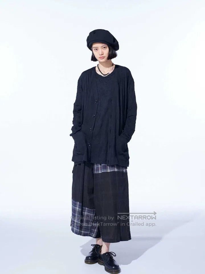 Yohji Yamamoto Yohji Yamamoto Black Knit Cardigan shirt Size US L / EU 52-54 / 3 - 9 Thumbnail
