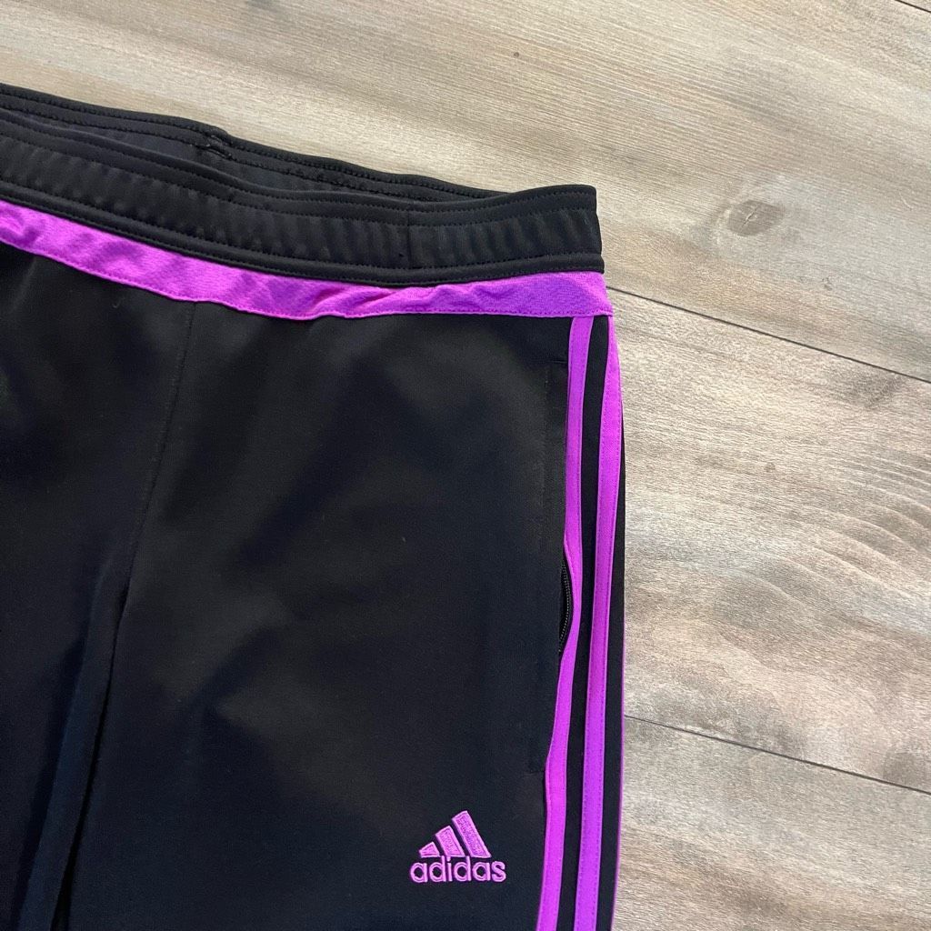 Adidas Adidas Black Athletic Joggers Men Small Bin P-50 Size US 32 / EU 48 - 3 Thumbnail