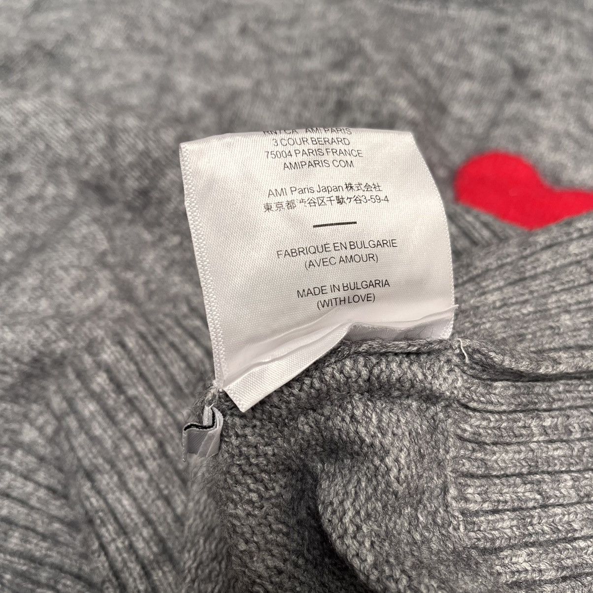 AMI Ami Paris Knitwear Big Heart Logo Size L / US 10 / IT 46 - 5 Thumbnail