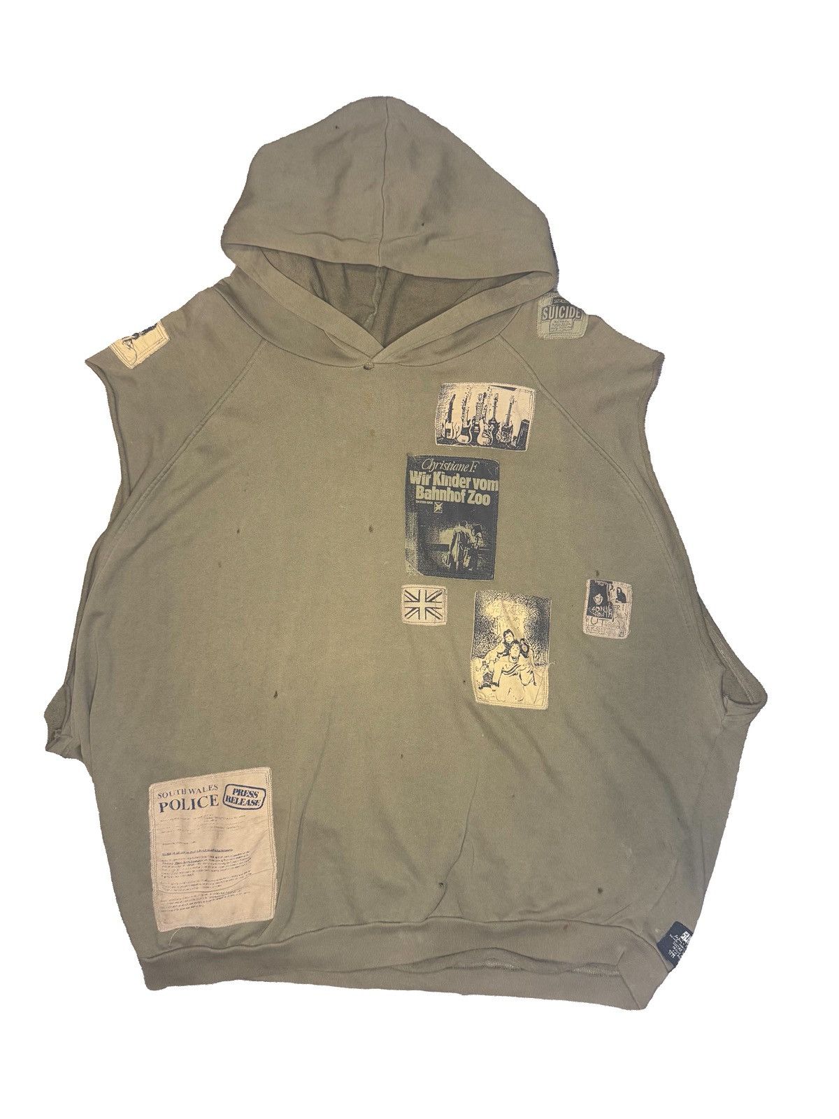 Raf Simons Raf Simons AW01 Riot Sleeveless Hoodie Size US XL / EU 56 / 4 - 1 Thumbnail