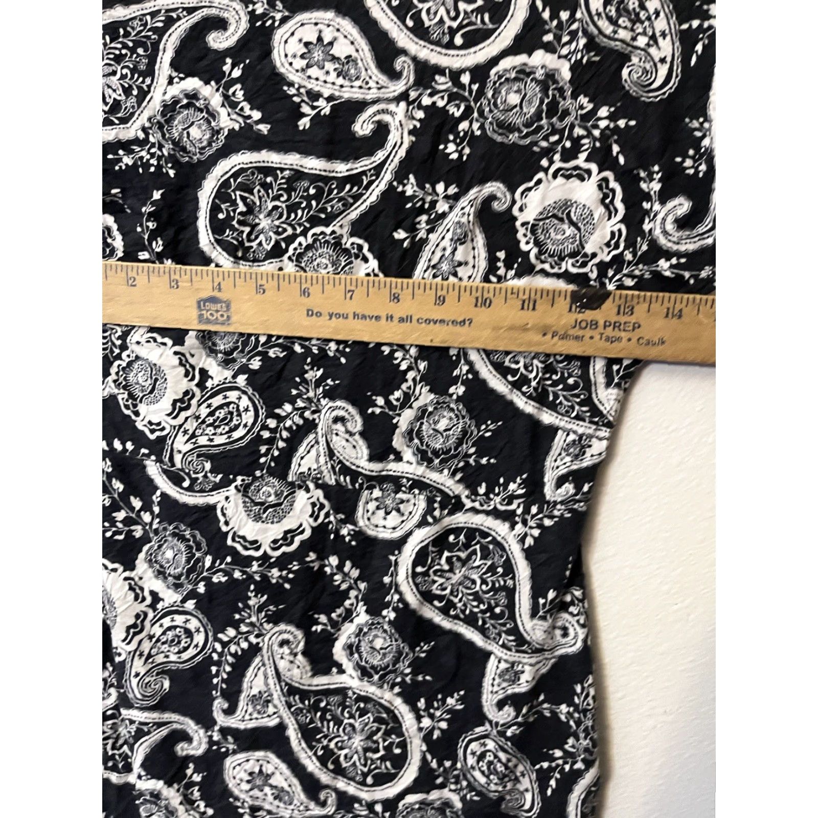 Loft Loft Blouse Shirt Women's Short Sleeve V-Neck Floral Black Size M Size M / US 6-8 / IT 42-44 - 5 Thumbnail